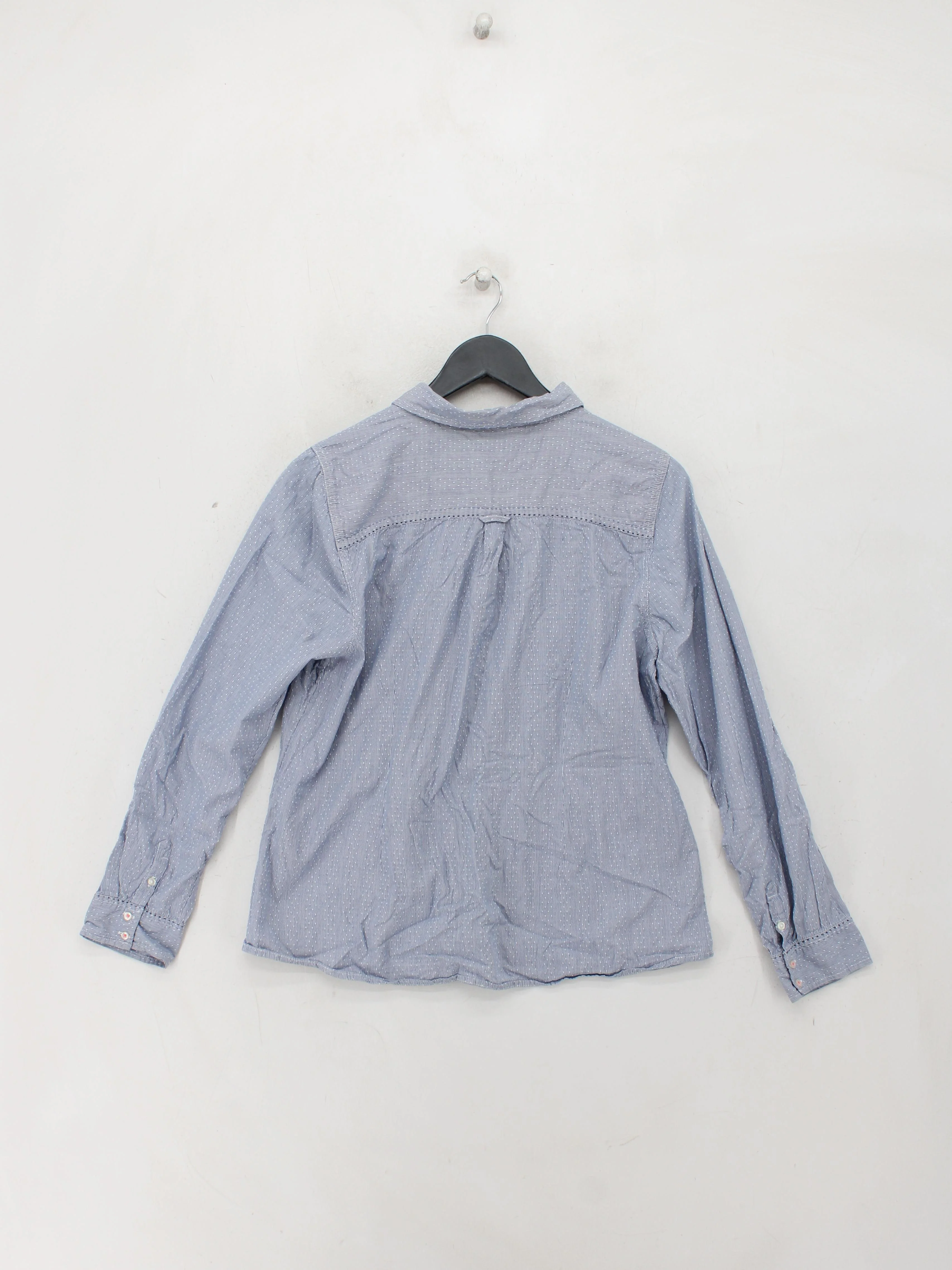 White Stuff Women's Blouse UK 16 Blue 100% Cotton Basic - Image 2