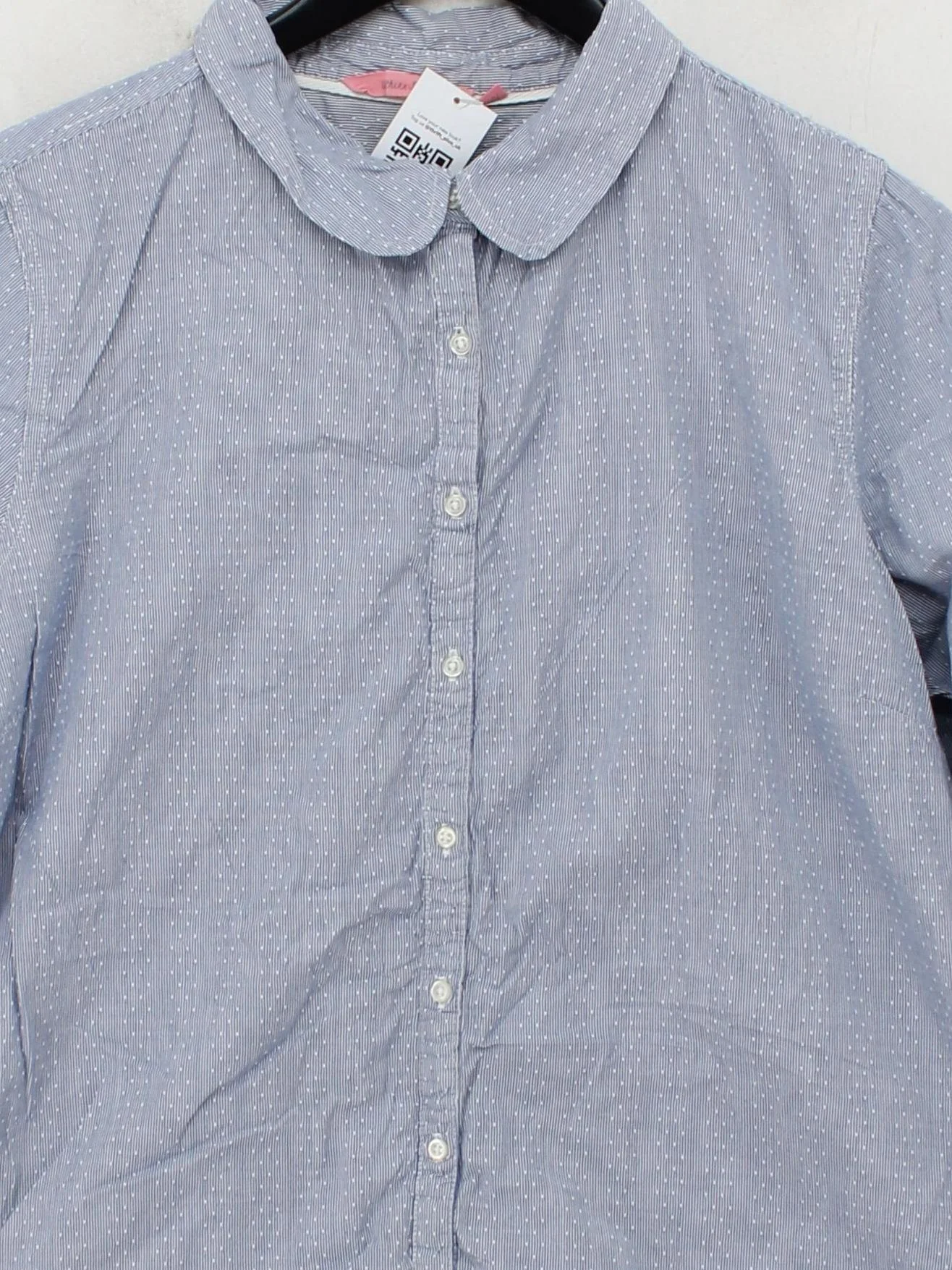 White Stuff Women's Blouse UK 16 Blue 100% Cotton Basic - Image 3