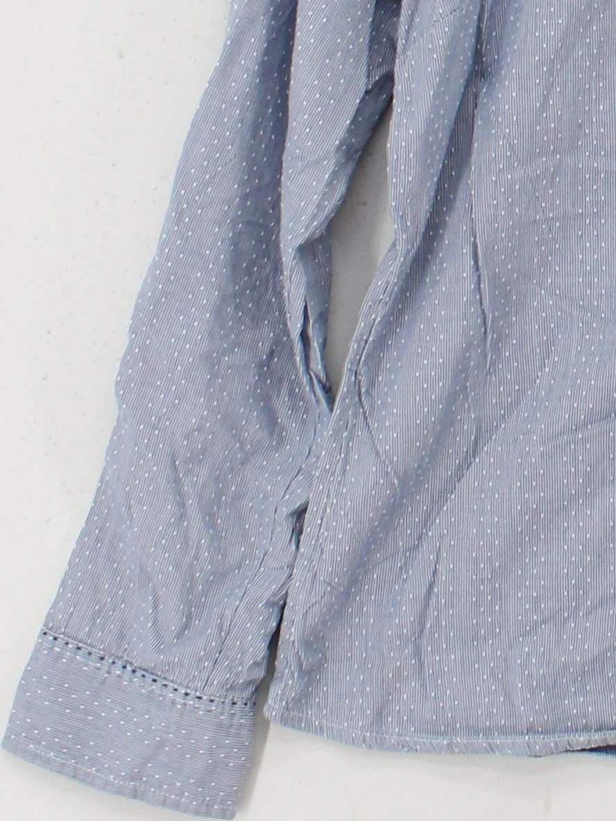White Stuff Women's Blouse UK 16 Blue 100% Cotton Basic - Image 4