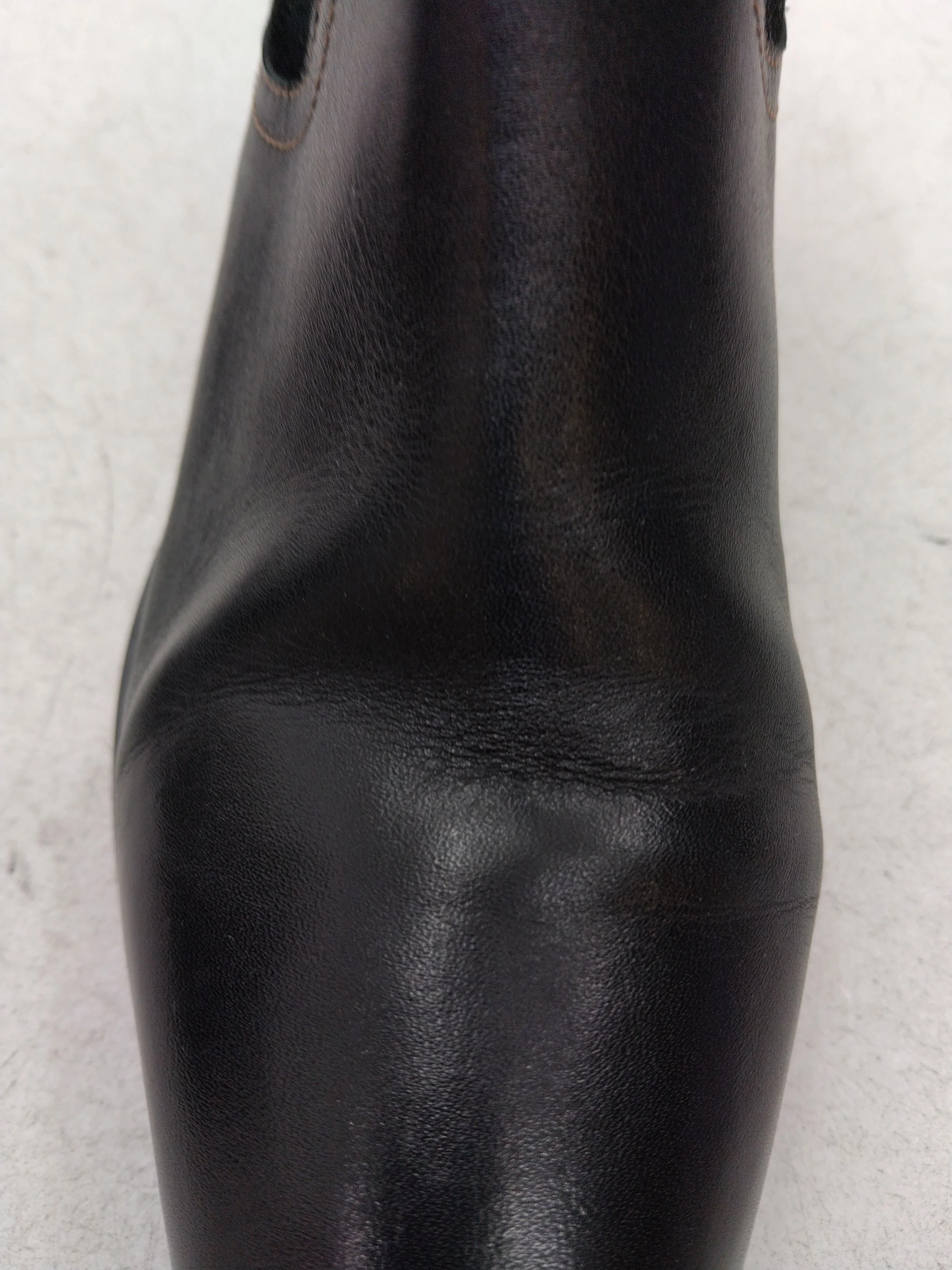 White Stuff Women's Boots UK 6 Black Leather with Suede Cowboy - Image 8