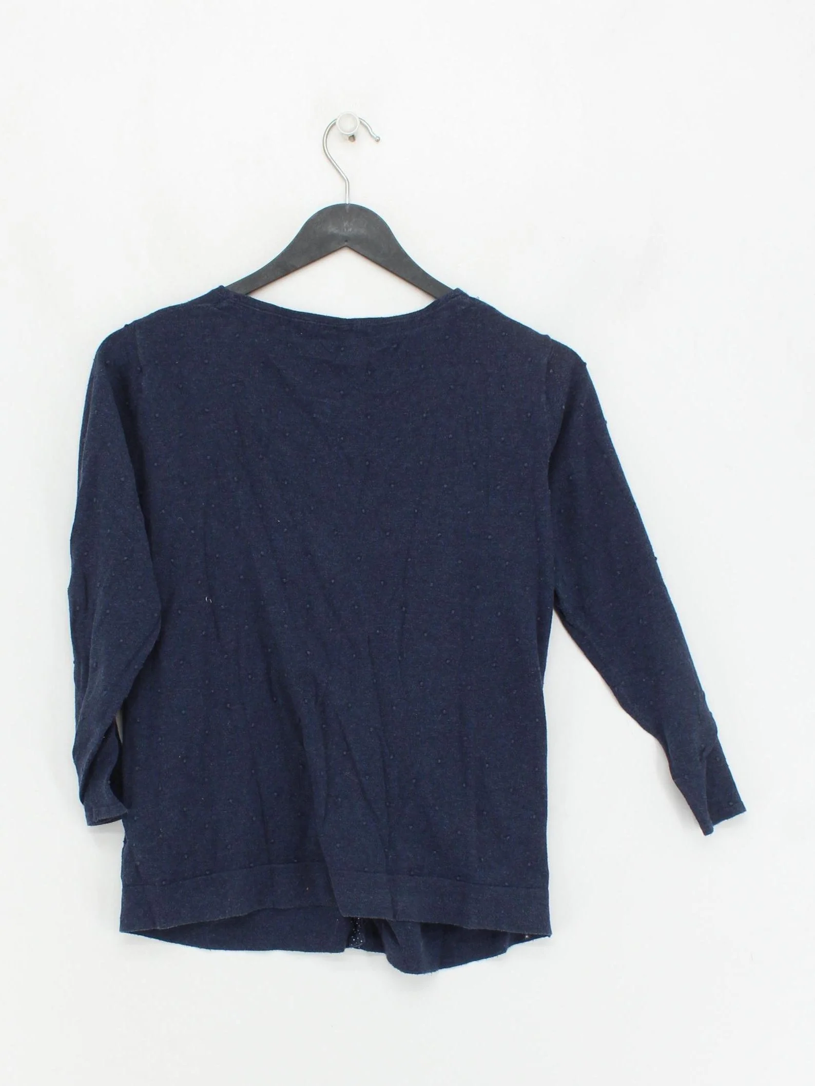 White Stuff Women's Cardigan S Blue 100% Cotton Round Neck Cardigan - Image 2