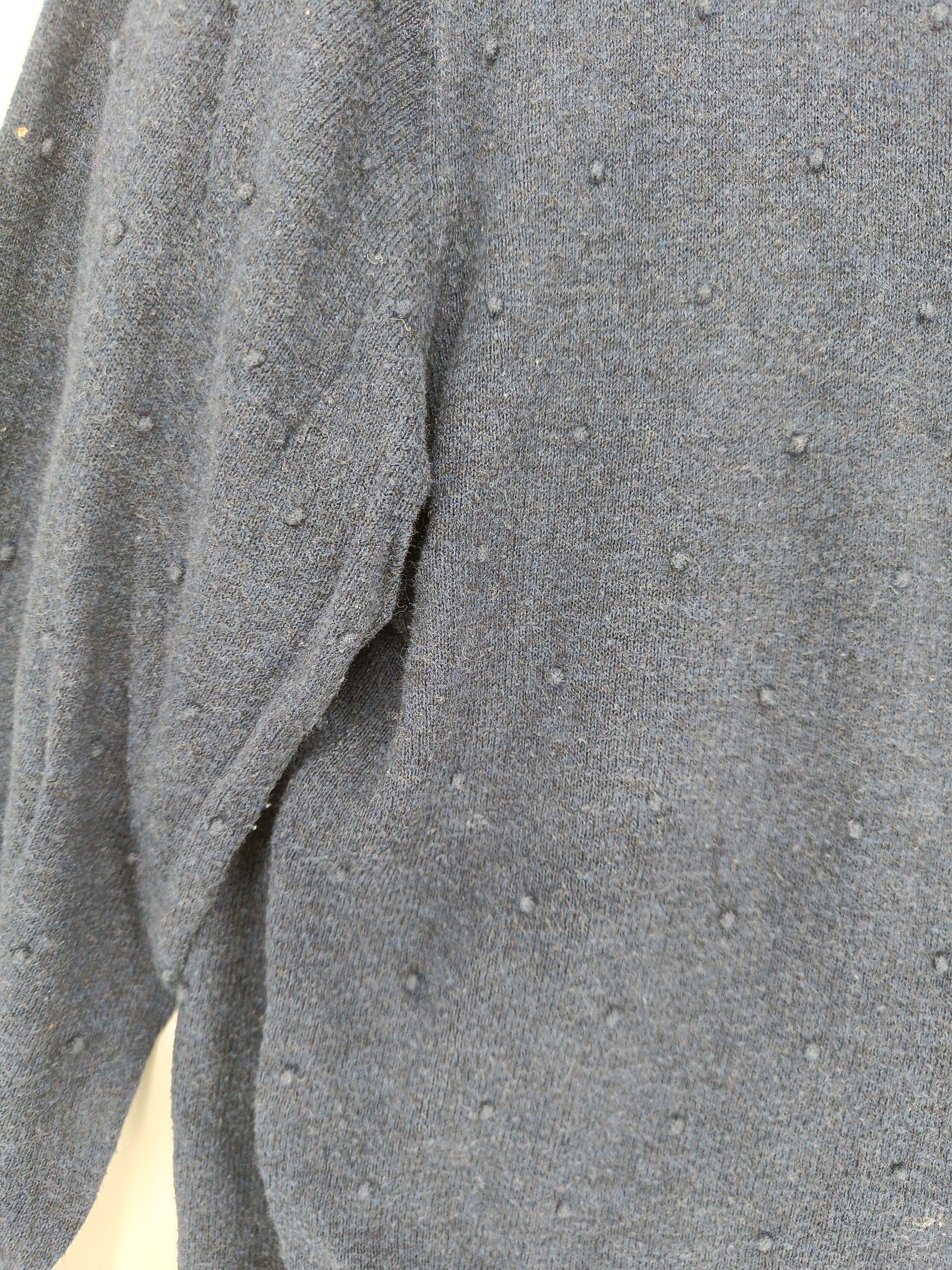 White Stuff Women's Cardigan S Blue 100% Cotton Round Neck Cardigan - Image 5