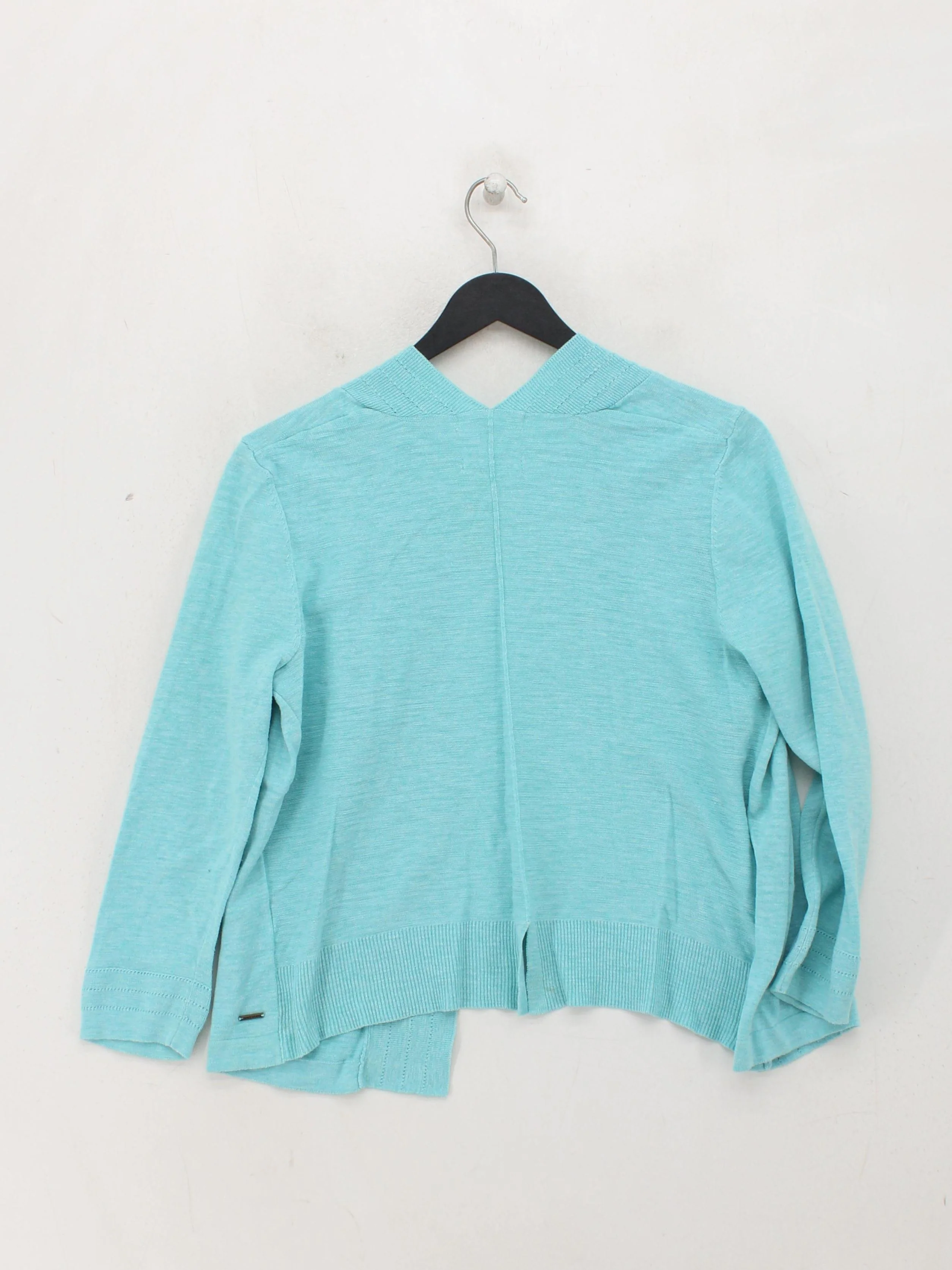White Stuff Women's Cardigan S Blue 100% Cotton V-Neck Cardigan - Image 2