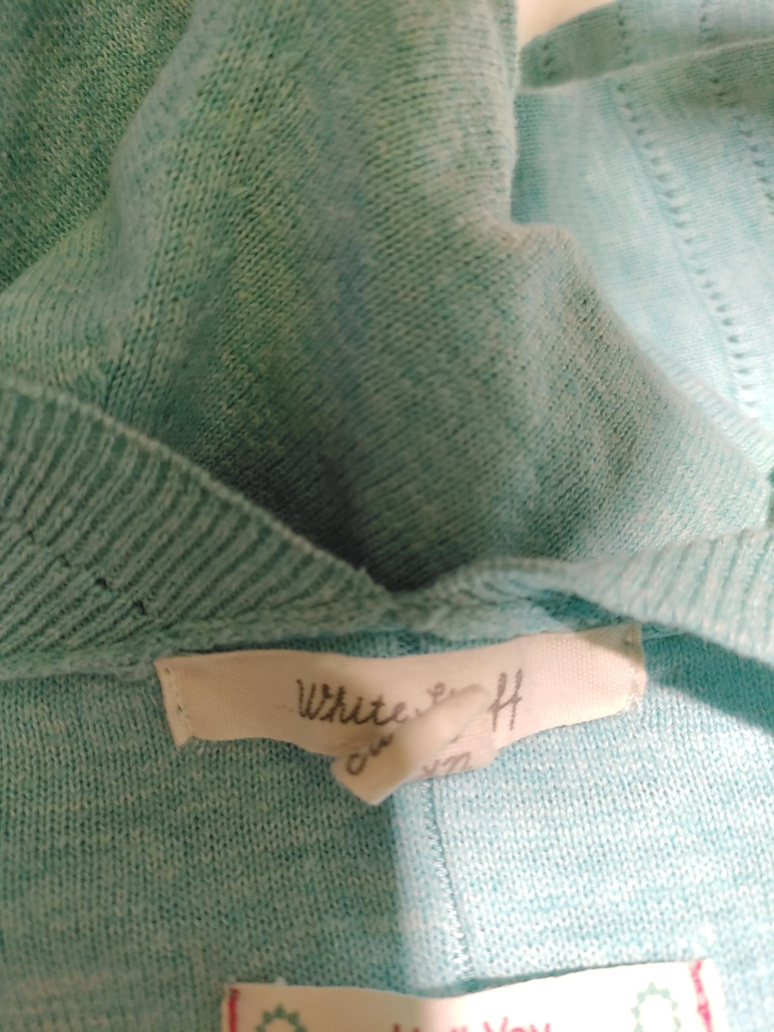 White Stuff Women's Cardigan S Blue 100% Cotton V-Neck Cardigan - Image 5