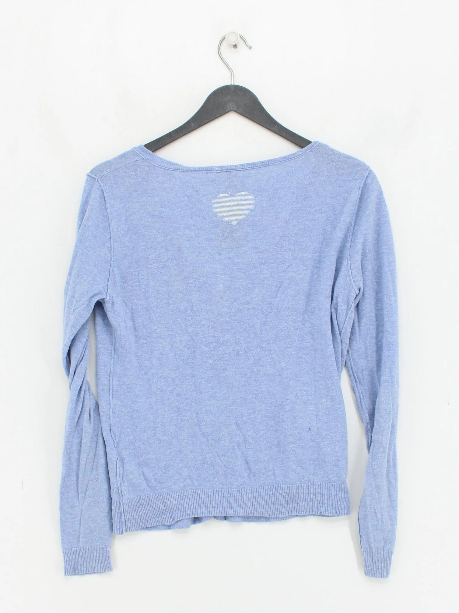 White Stuff Women's Cardigan S Blue 100% Cotton V-Neck Cardigan - Image 2