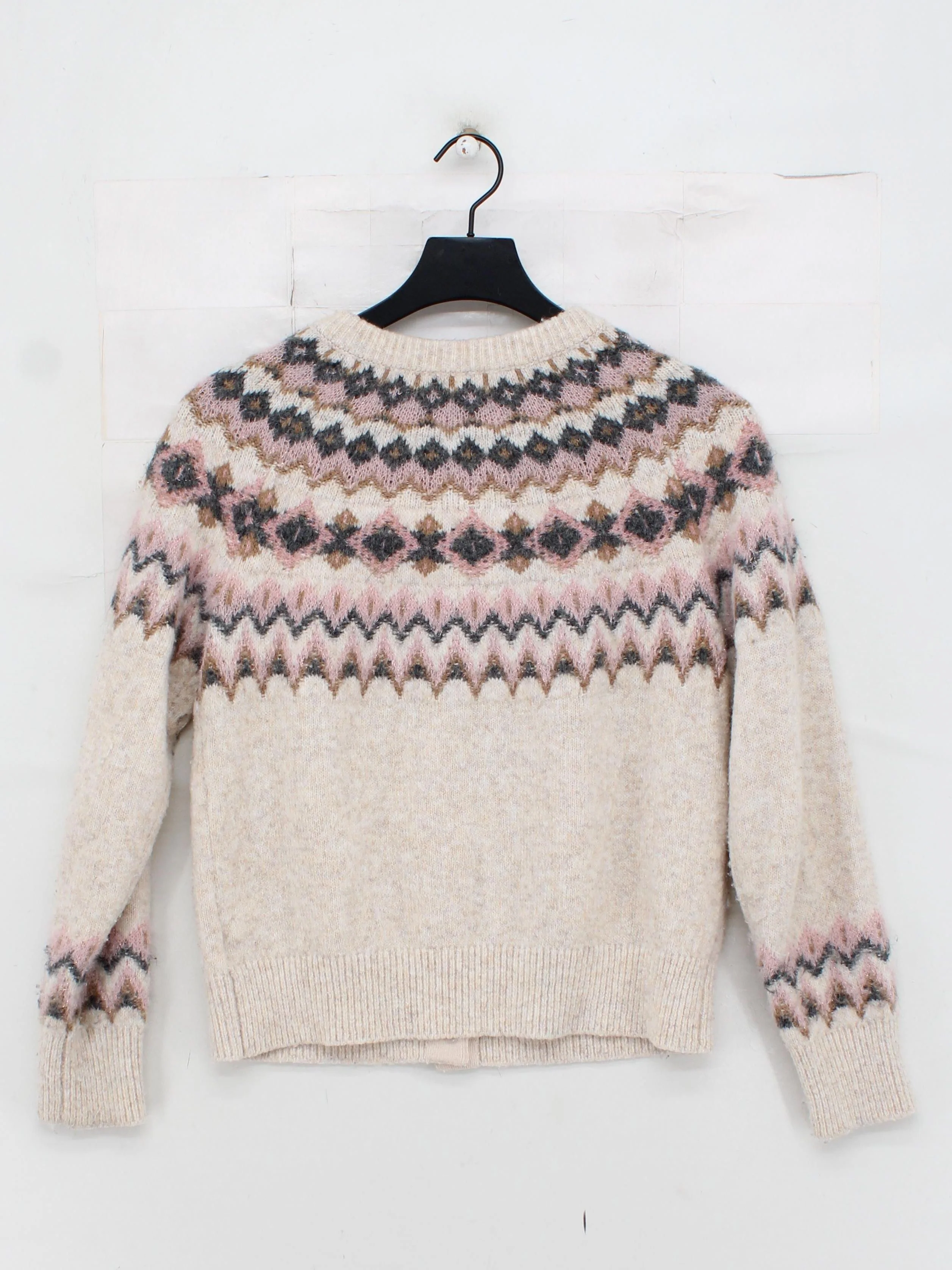 White Stuff Women's Cardigan UK 10 Cream Acrylic - Image 2
