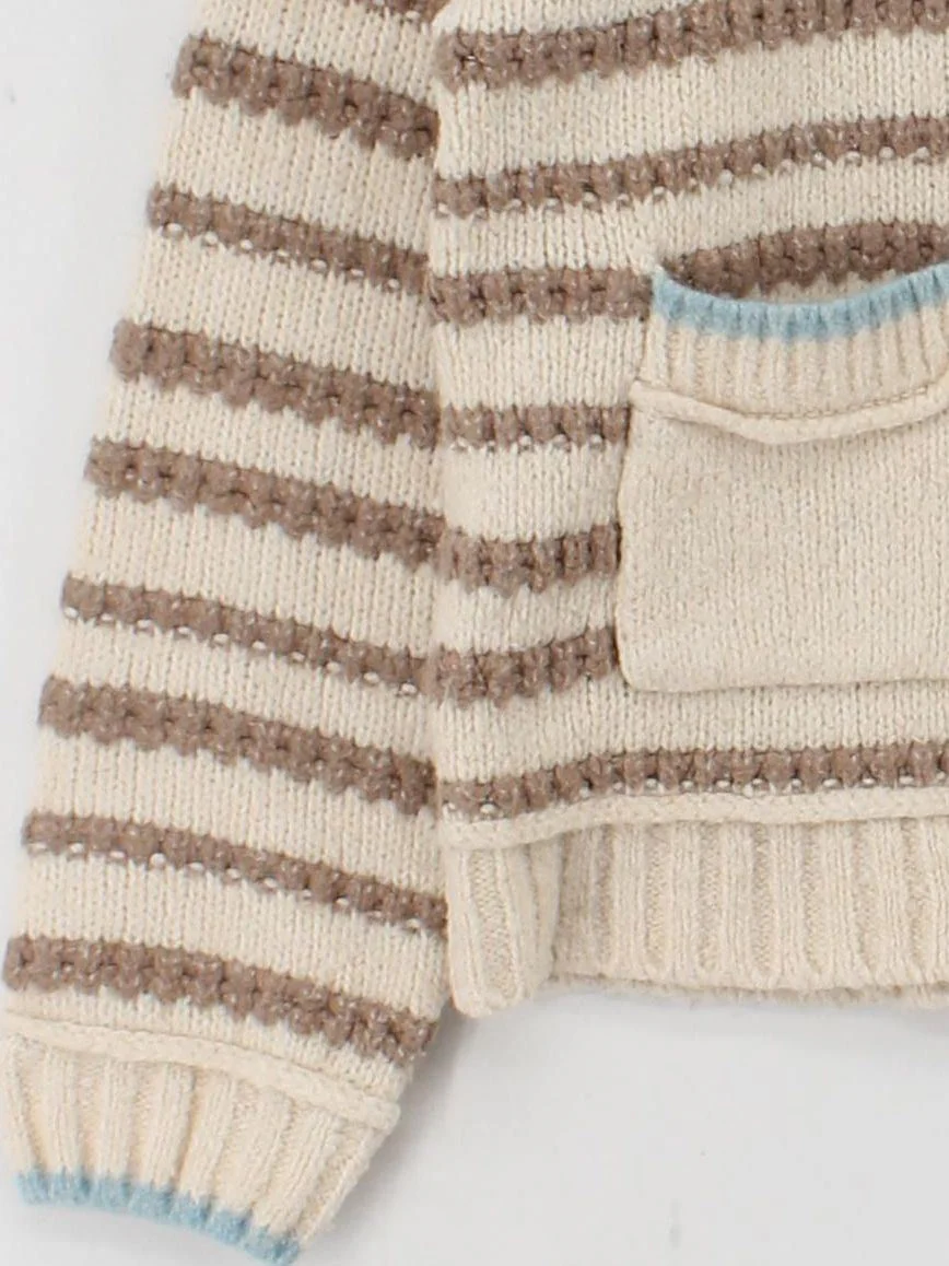 White Stuff Women's Cardigan UK 10 Cream Polyester with Wool, Acrylic Cardigan - Image 4