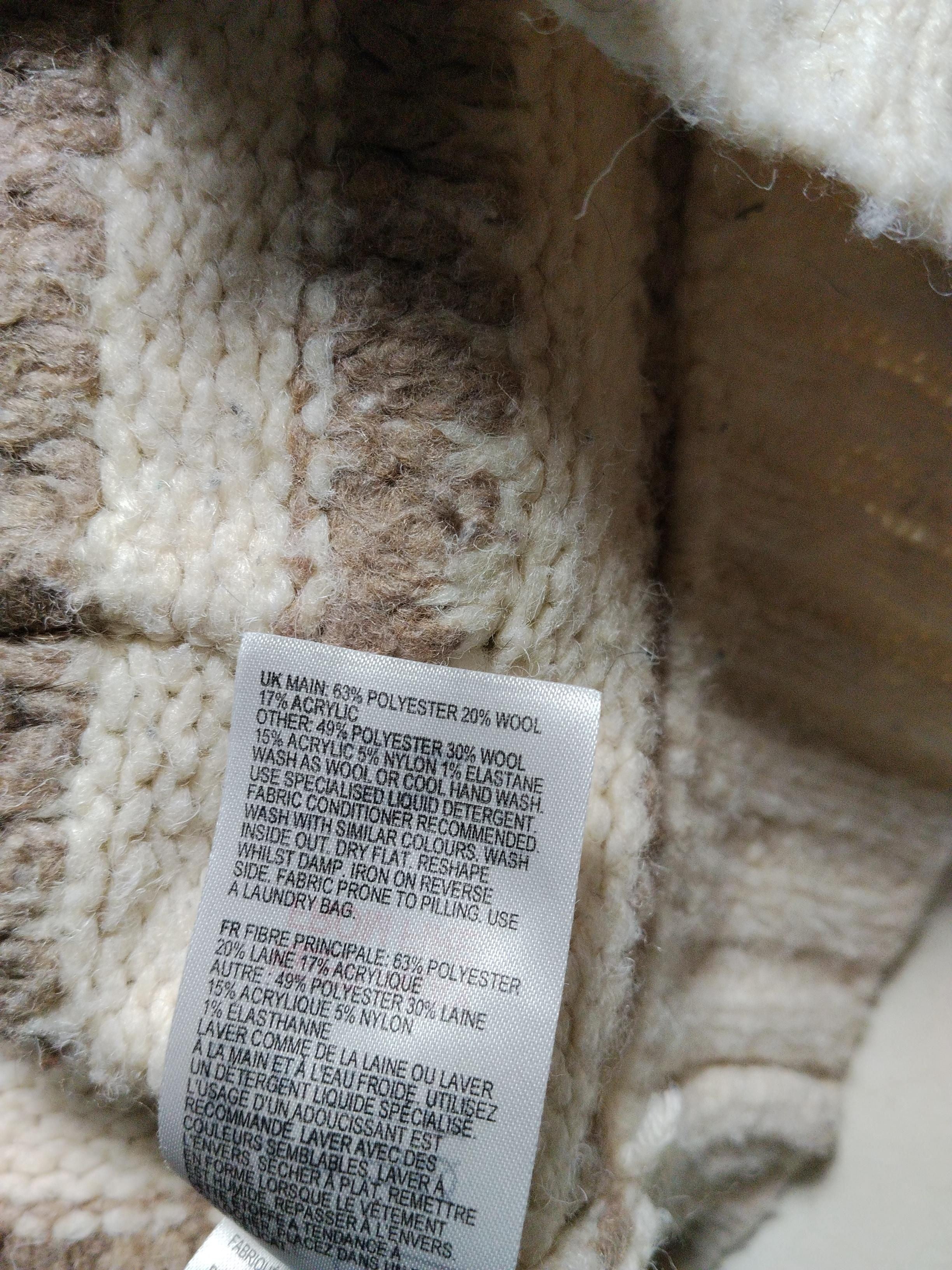 White Stuff Women's Cardigan UK 10 Cream Polyester with Wool, Acrylic Cardigan - Image 6