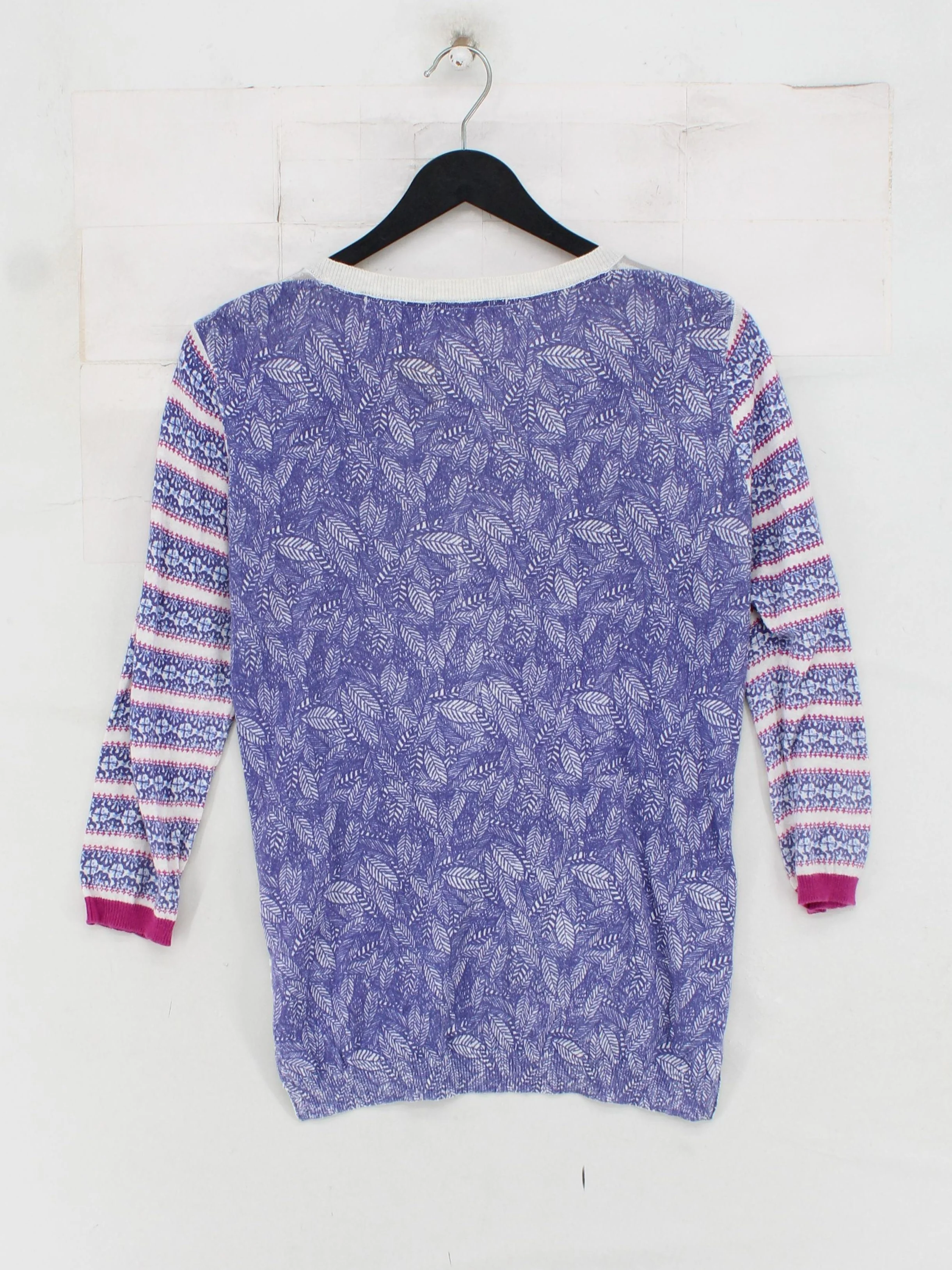 White Stuff Women's Cardigan UK 10 Multi 100% Cotton V-Neck Cardigan - Image 2