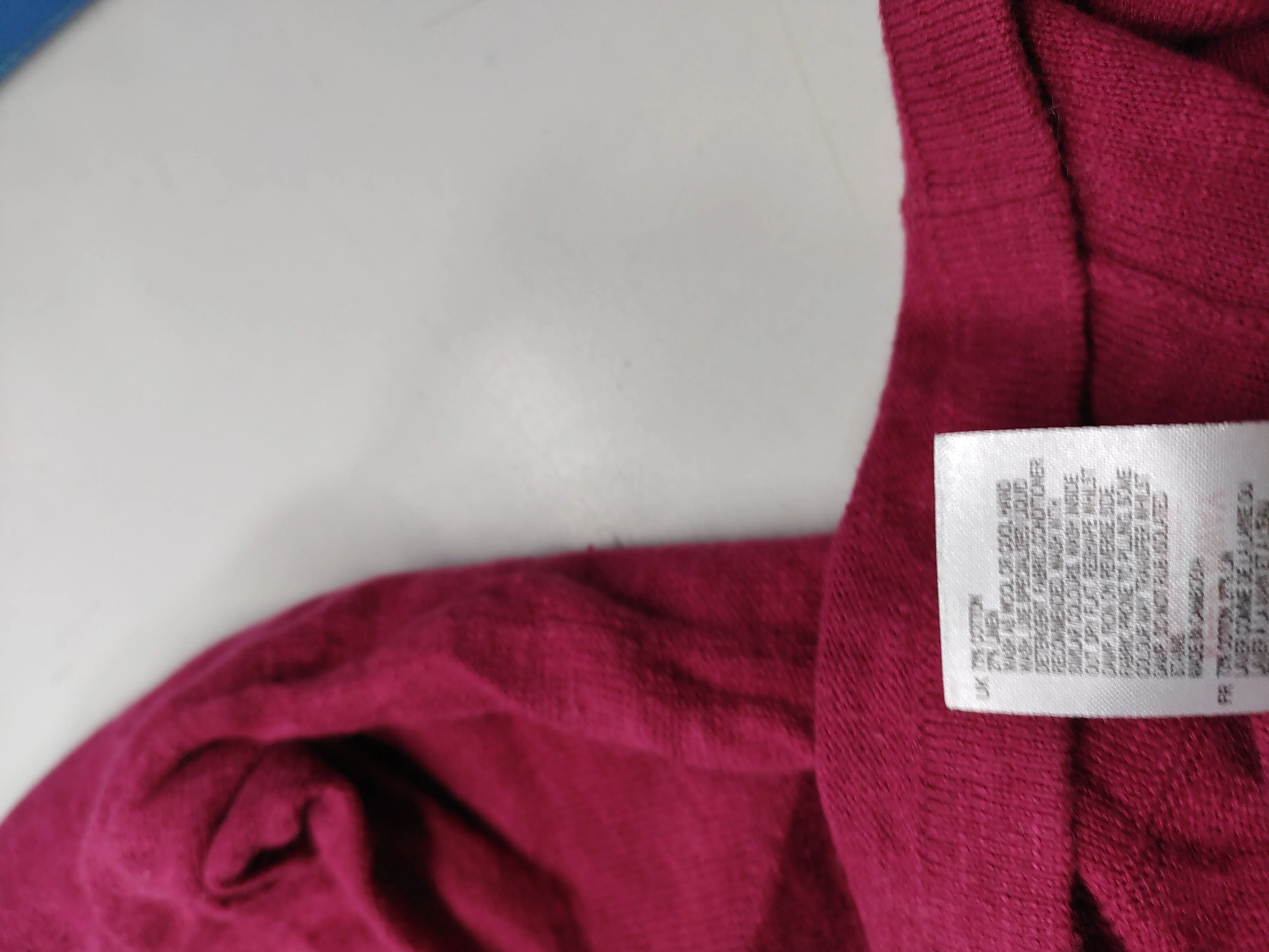 White Stuff Women's Cardigan UK 10 Red Cotton with Linen V-Neck Cardigan - Image 6