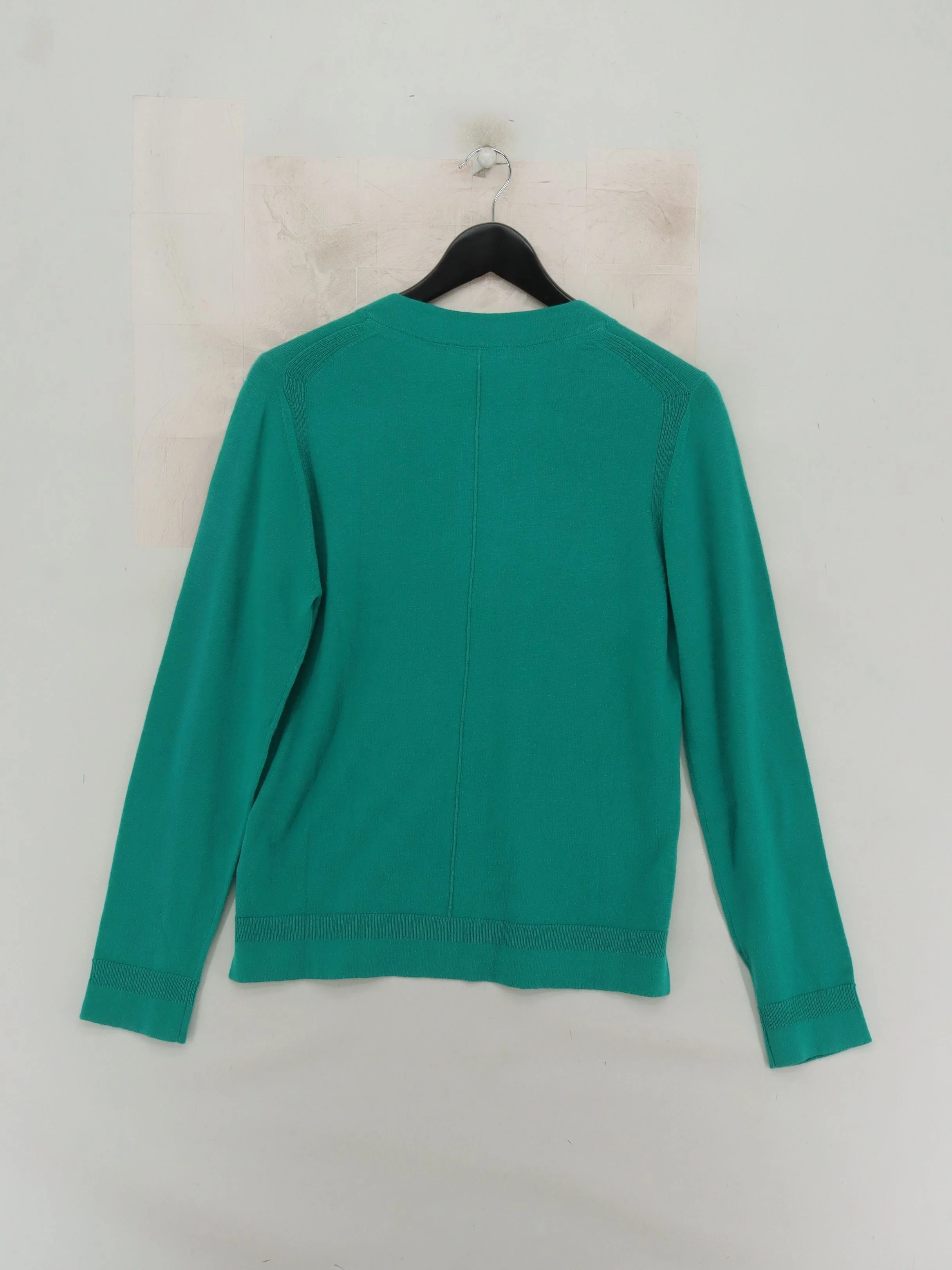 White Stuff Women's Cardigan UK 12 Green Wool with Cotton Cardigan New with tags - Image 2