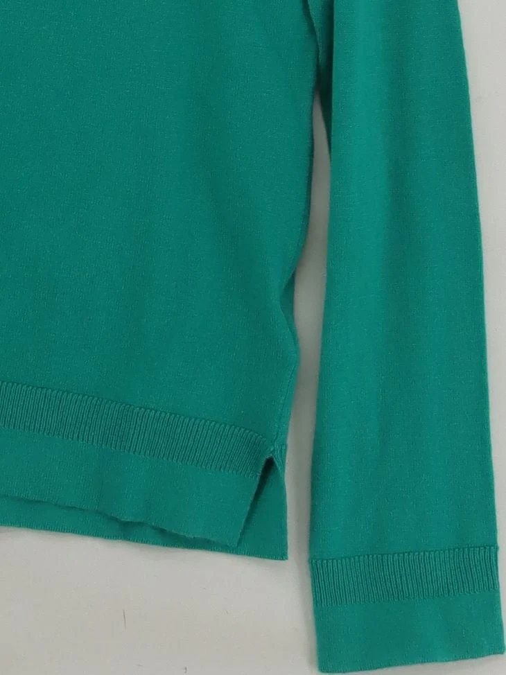 White Stuff Women's Cardigan UK 12 Green Wool with Cotton Cardigan New with tags - Image 4