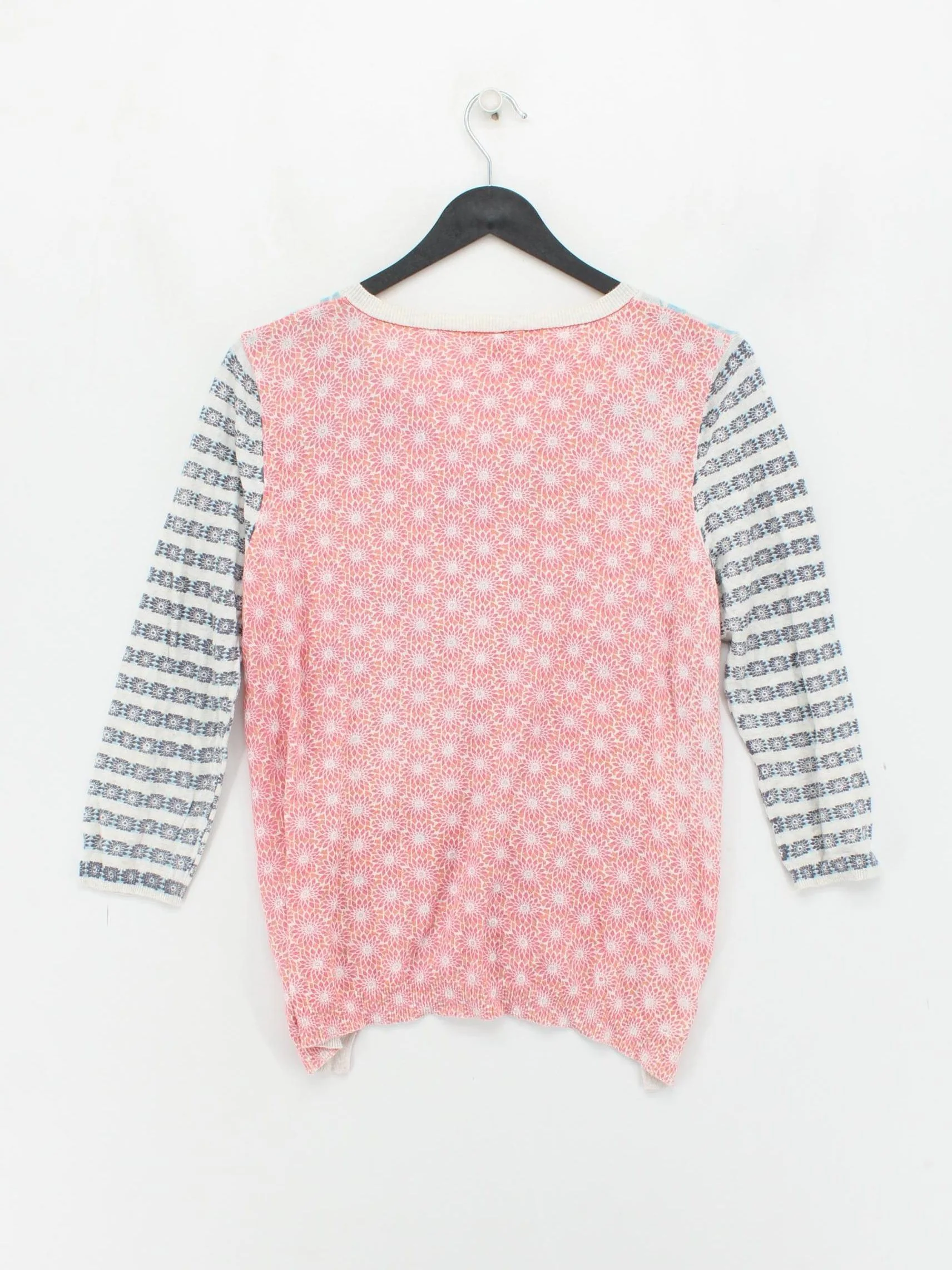 White Stuff Women's Cardigan UK 12 Multi 100% Cotton Round Neck Cardigan - Image 2