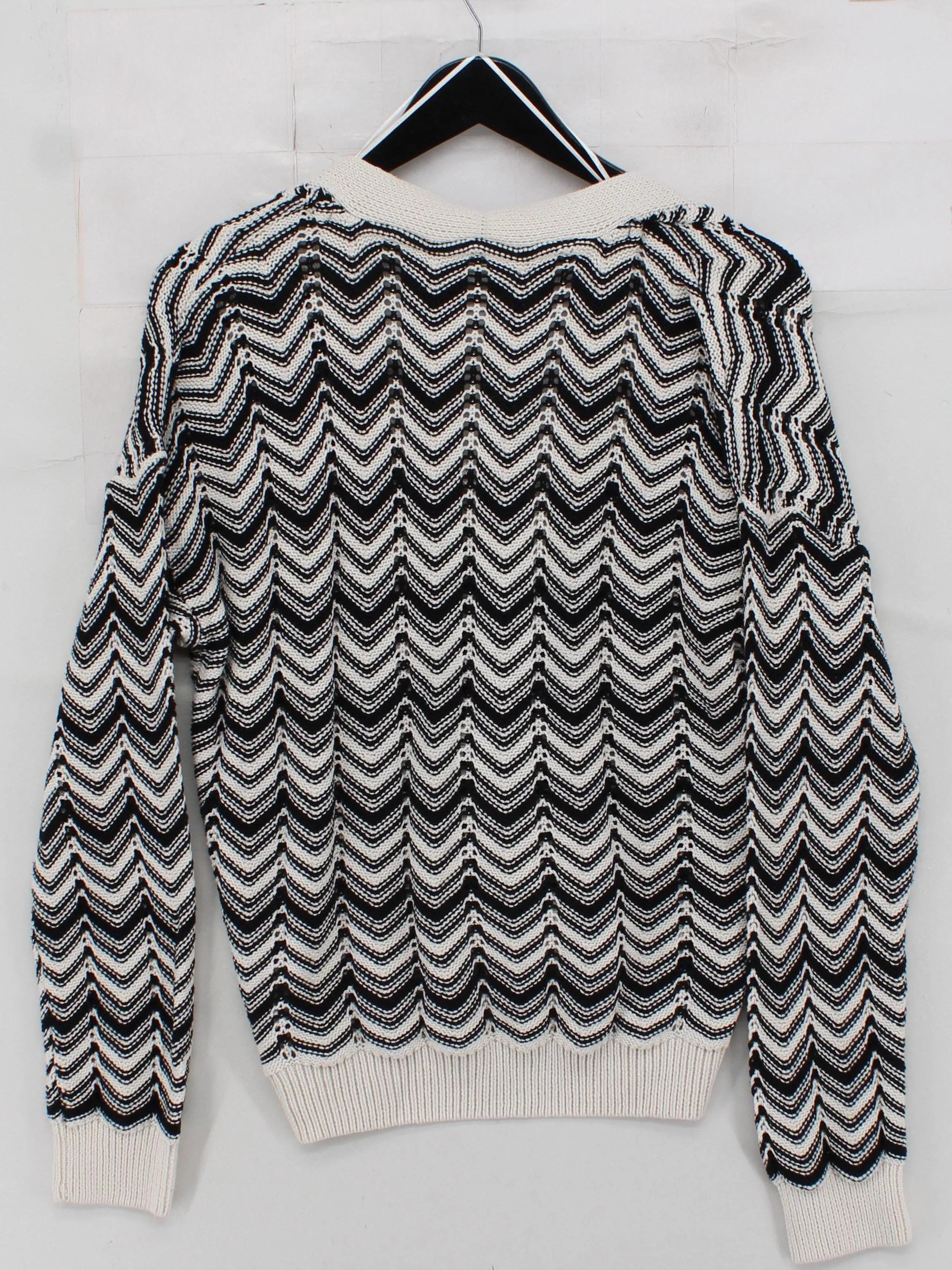 White Stuff Women's Cardigan UK 12 Multi Geometric 100% Cotton V-Neck Cardigan - Image 2