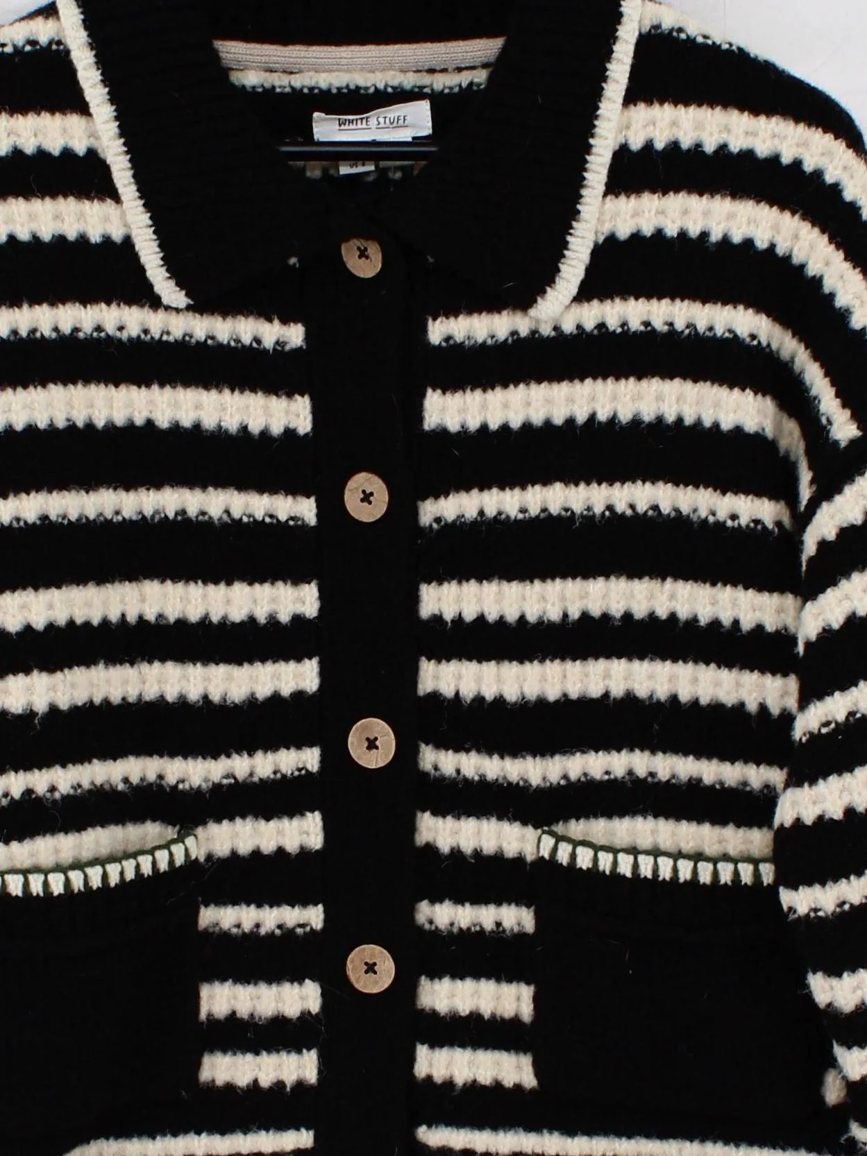 White Stuff Women's Cardigan UK 12 Multi Polyester - Image 3
