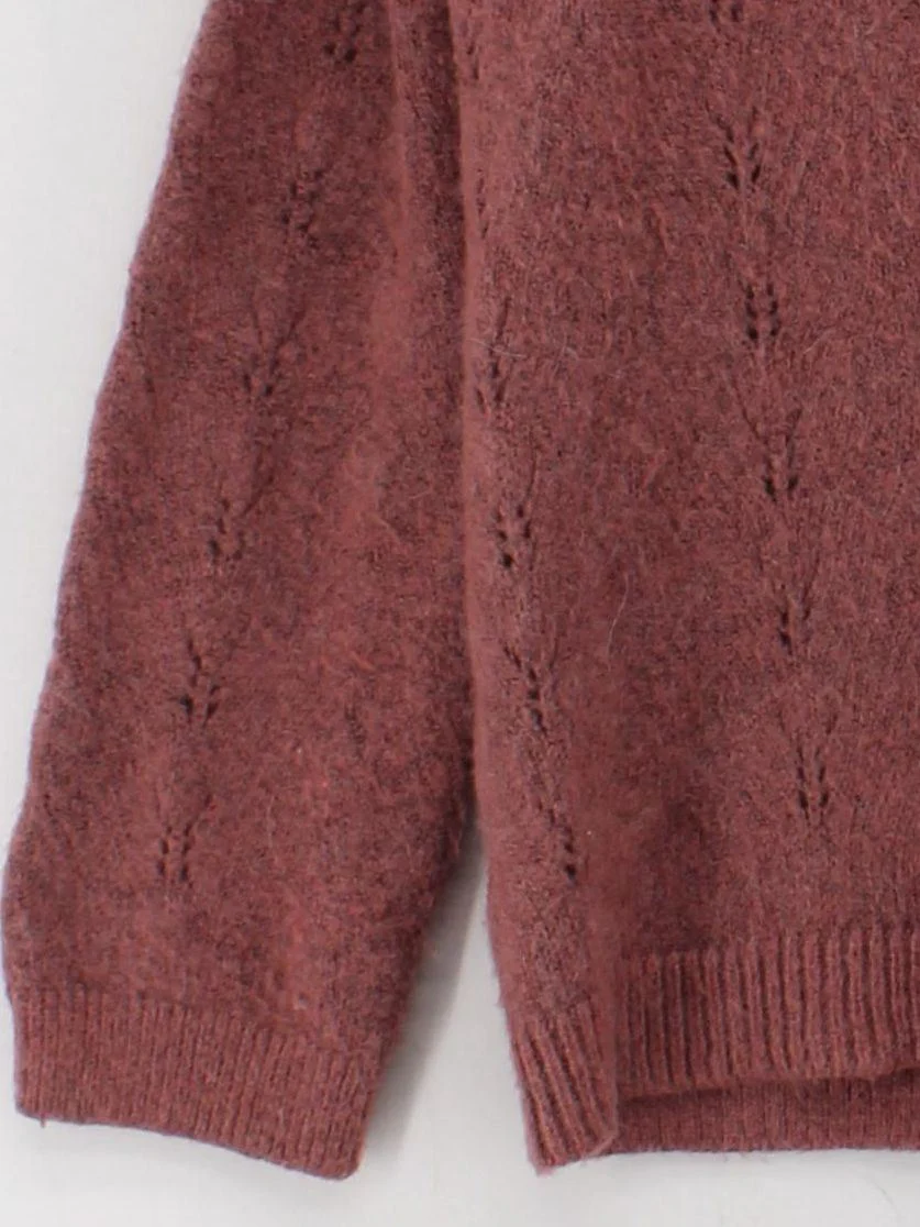 White Stuff Women's Cardigan UK 12 Pink Acrylic with Polyester, Wool Cardigan - Image 4