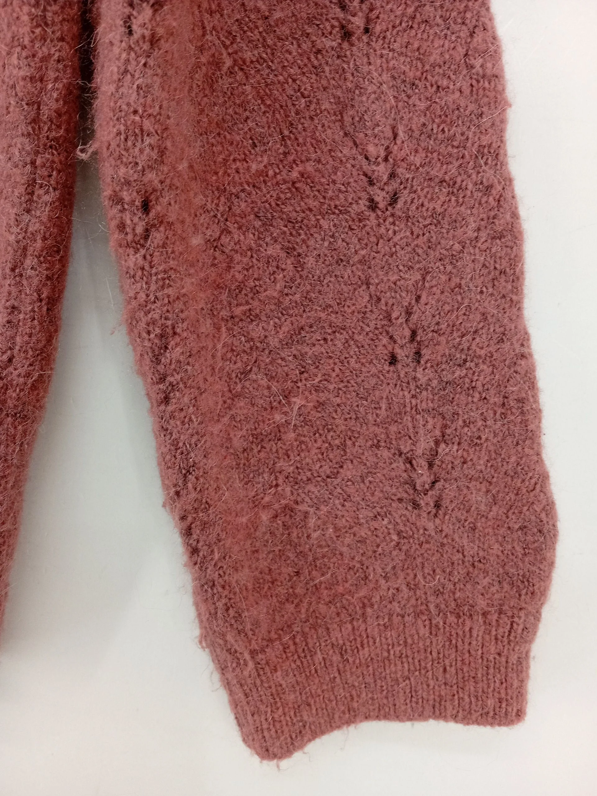 White Stuff Women's Cardigan UK 12 Pink Acrylic with Polyester, Wool Cardigan - Image 5