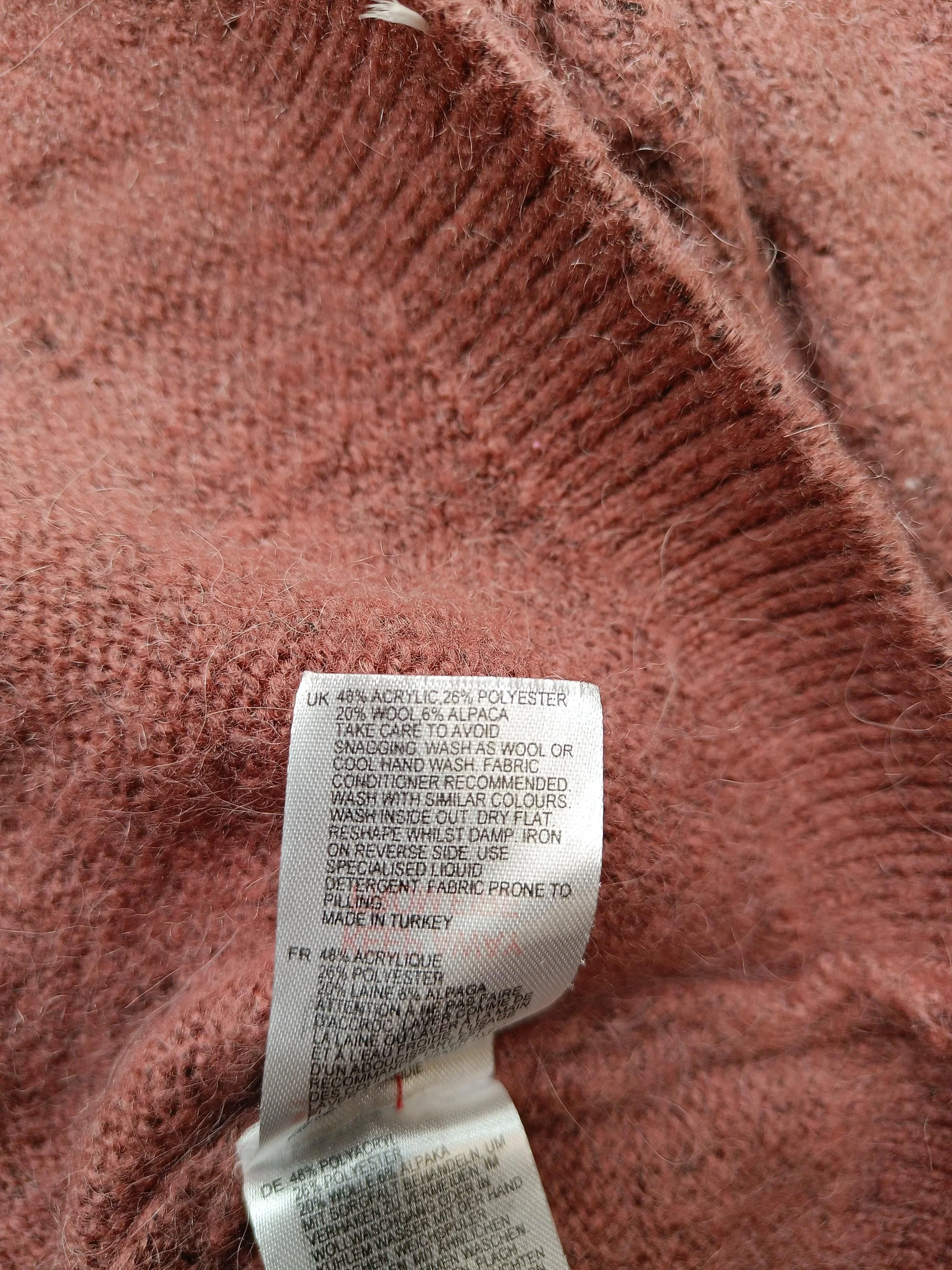 White Stuff Women's Cardigan UK 12 Pink Acrylic with Polyester, Wool Cardigan - Image 7