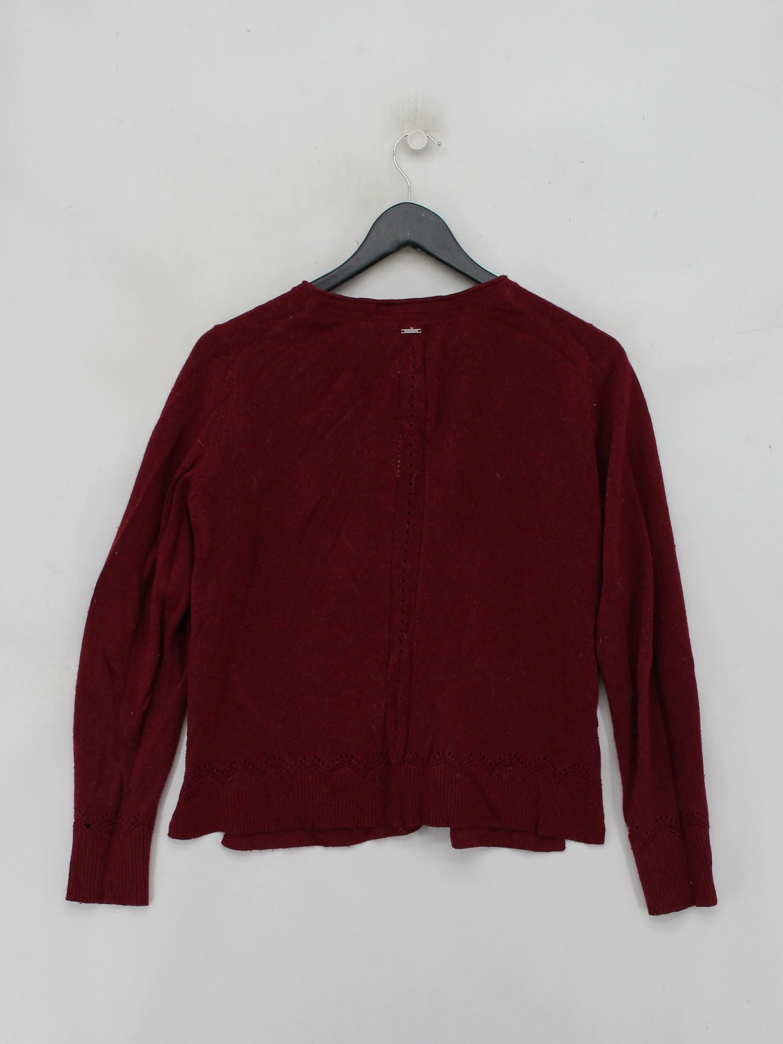 White Stuff Women's Cardigan UK 12 Red 100% Other Round Neck Cardigan - Image 2