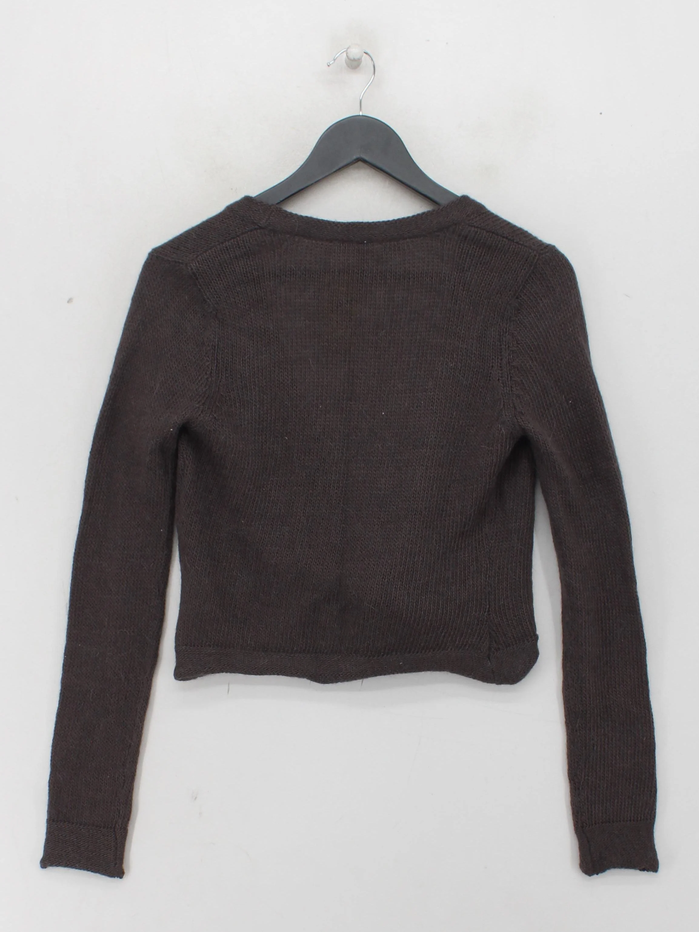 White Stuff Women's Cardigan UK 14 Brown Acrylic with Wool, Mohair Cardigan - Image 2