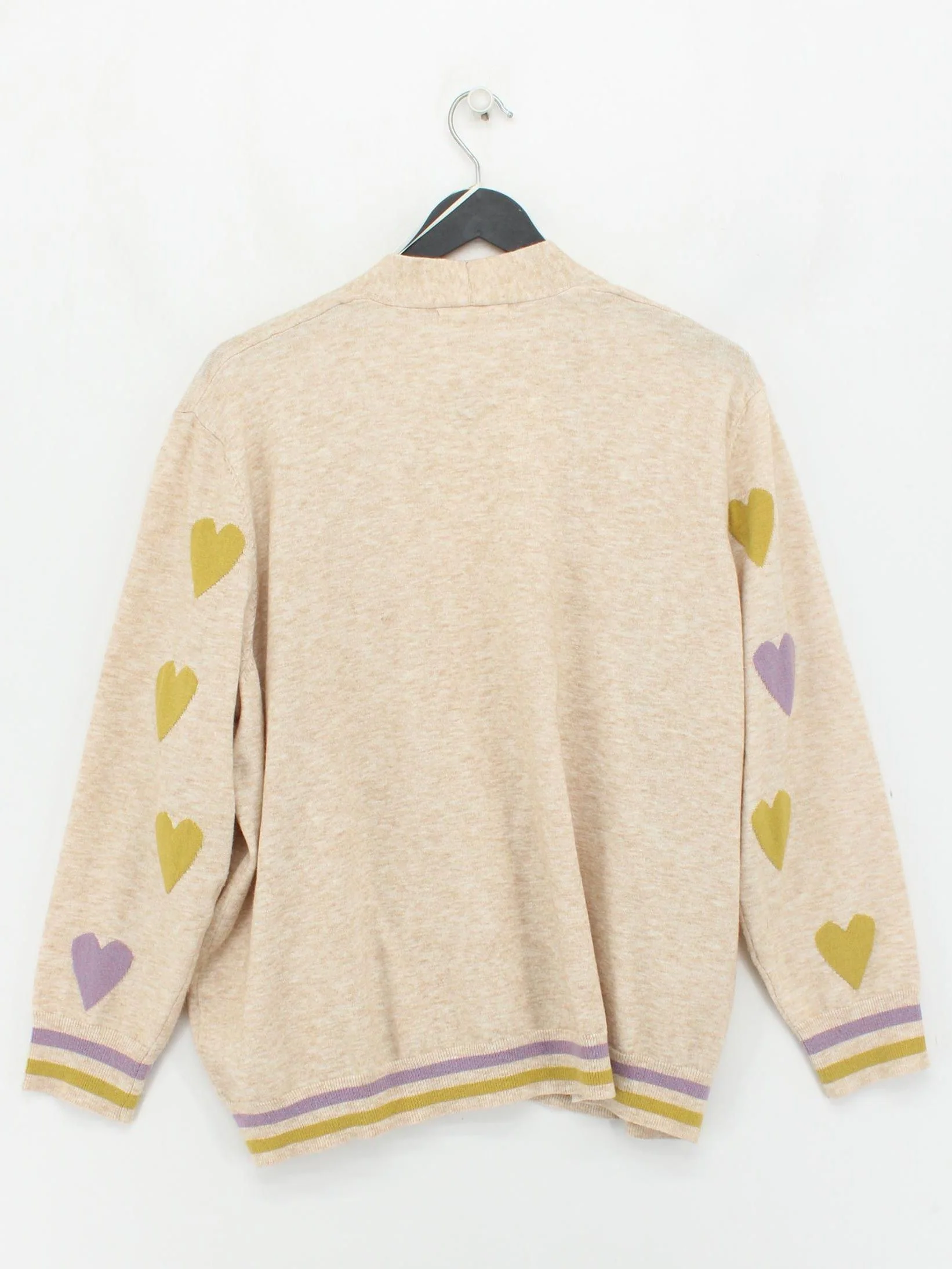 White Stuff Women's Cardigan UK 14 Cream Acrylic with Polyester, Nylon Cardigan - Image 2
