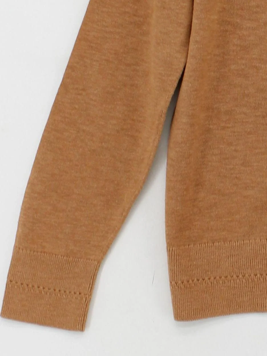White Stuff Women's Cardigan UK 14 Tan 100% Cotton Round Neck Cardigan - Image 4