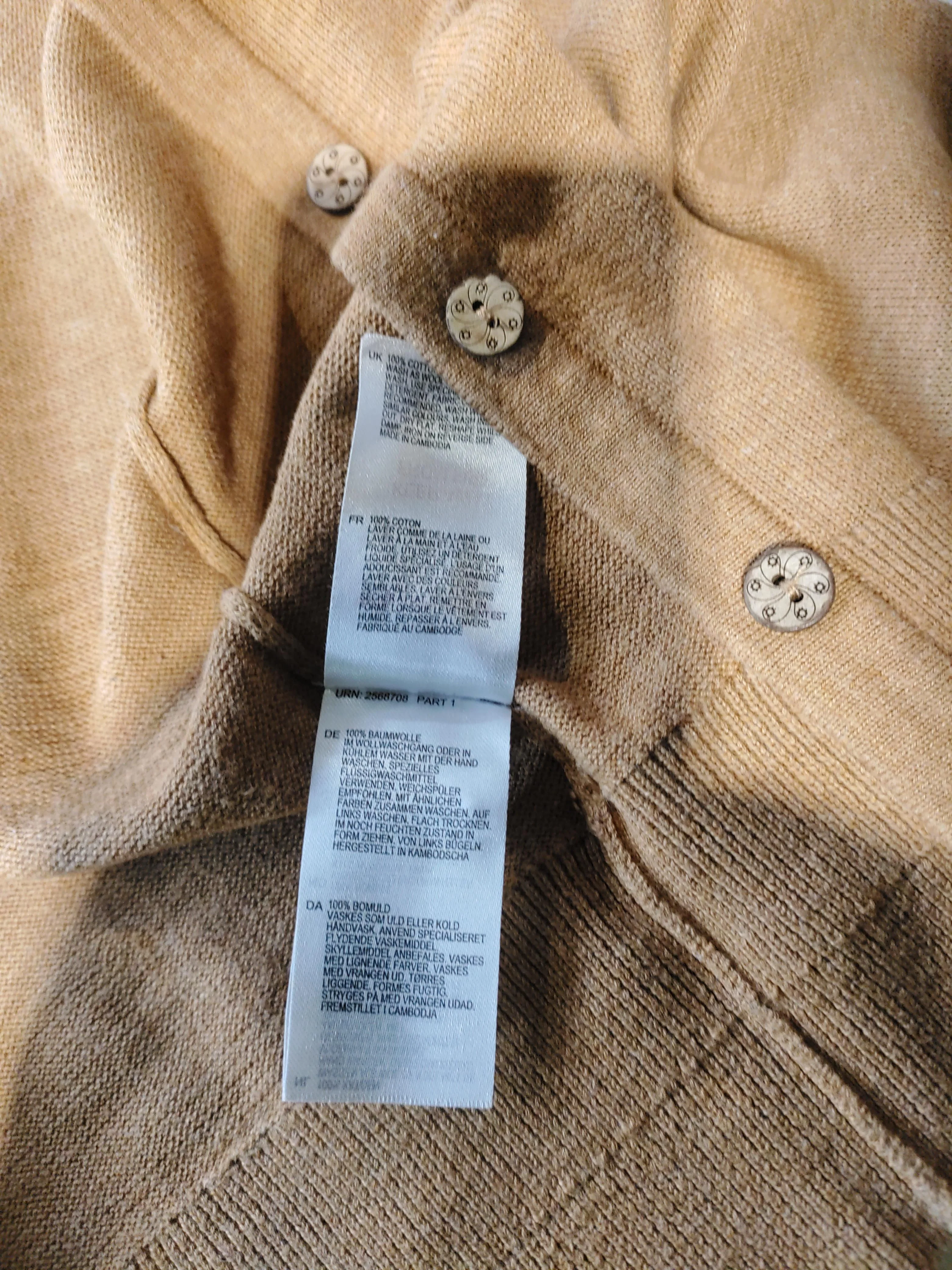White Stuff Women's Cardigan UK 14 Tan 100% Cotton Round Neck Cardigan - Image 6