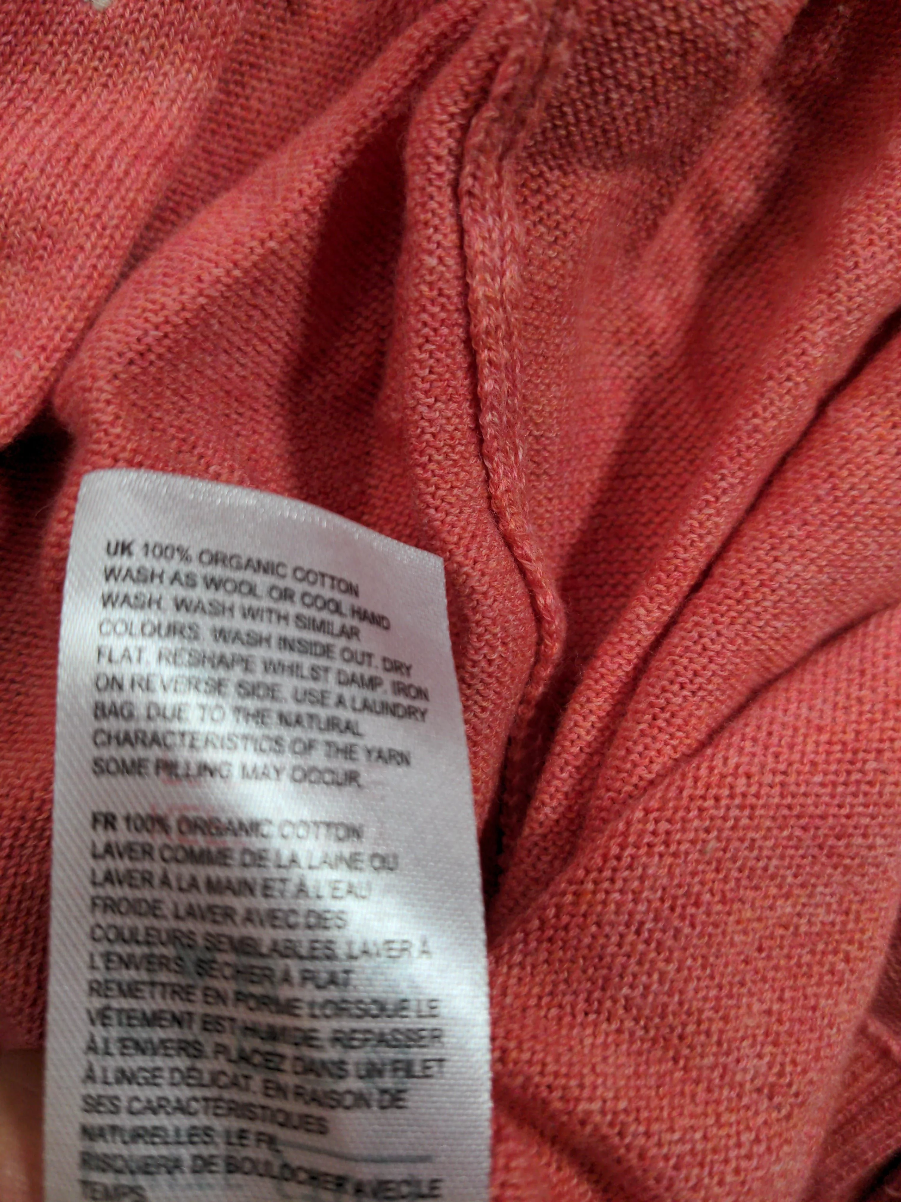 White Stuff Women's Cardigan UK 16 Pink 100% Cotton Round Neck Cardigan - Image 6