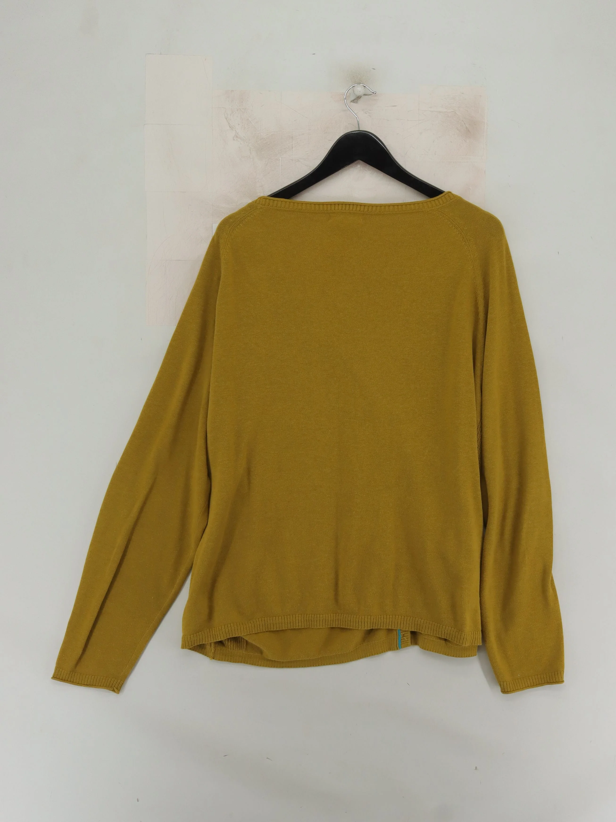 White Stuff Women's Cardigan UK 24 Yellow 100% Cotton V-Neck Cardigan - Image 2
