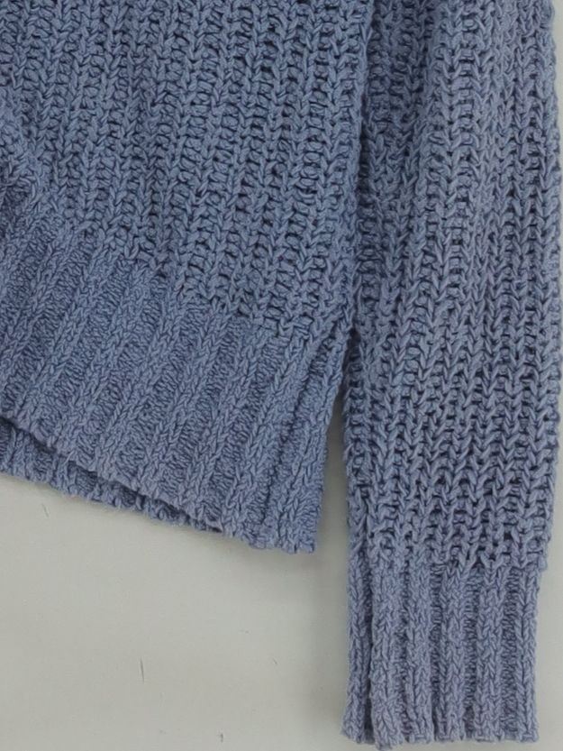 White Stuff Women's Cardigan UK 6 Blue Cotton with Polyamide V-Neck Cardigan - Image 4
