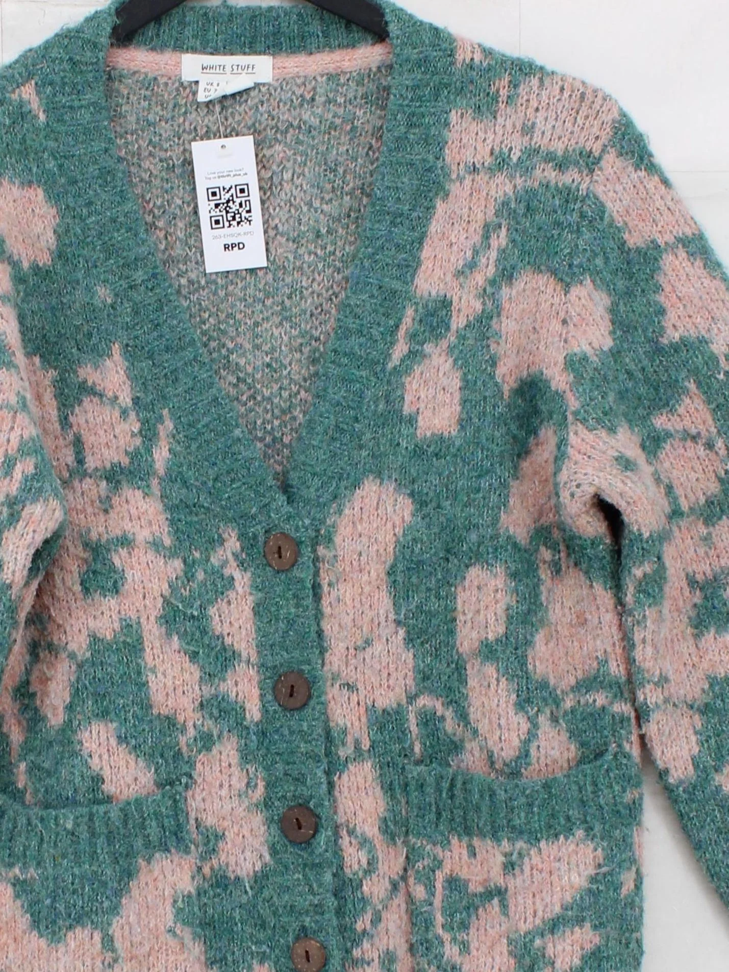 White Stuff Women's Cardigan UK 8 Multi Polyester - Image 3
