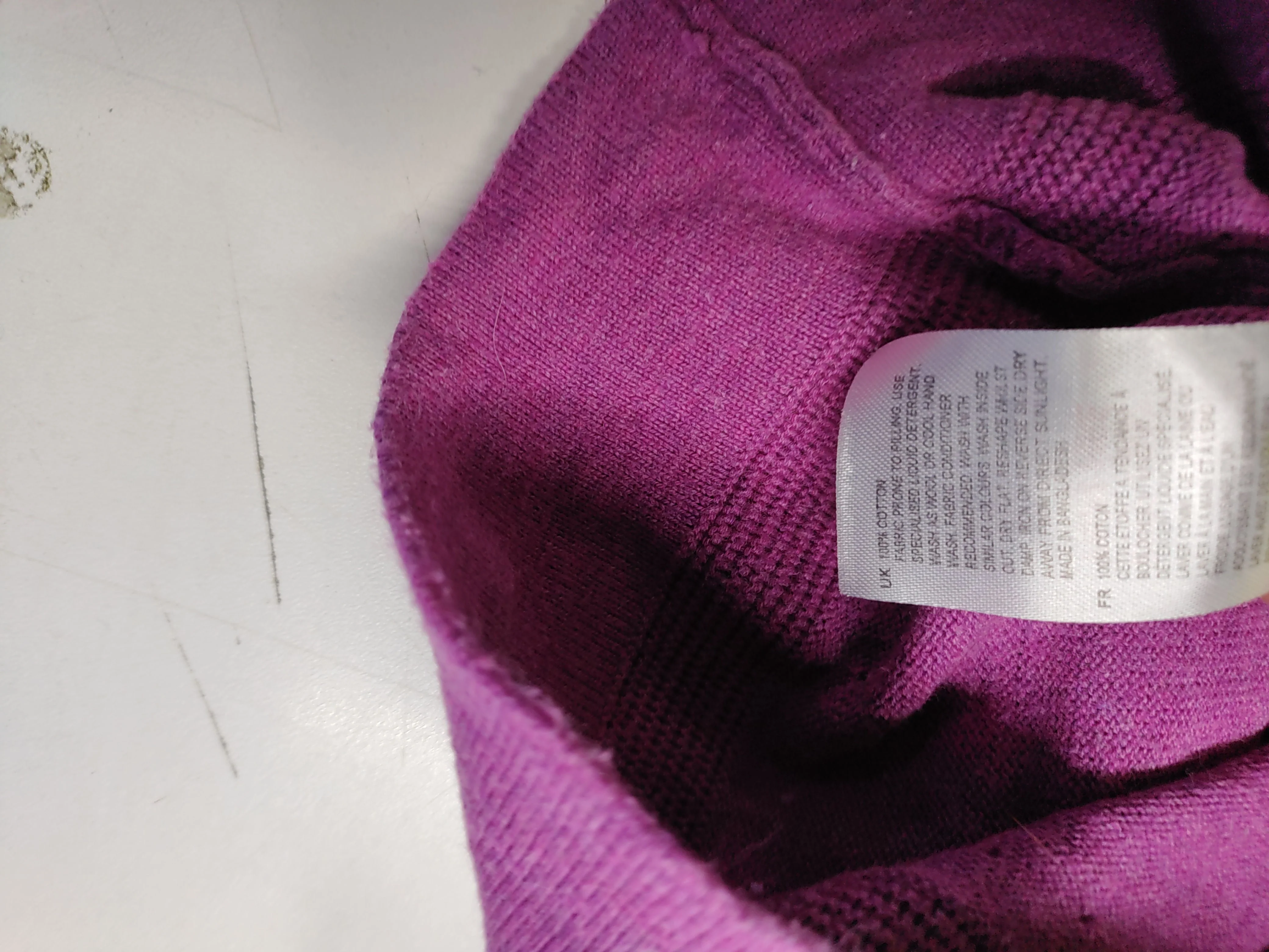 White Stuff Women's Cardigan UK 8 Purple 100% Cotton Round Neck Cardigan - Image 7