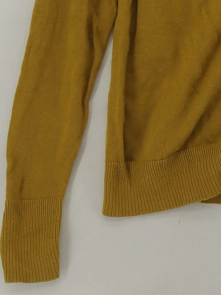 White Stuff Women's Cardigan UK 8 Yellow 100% Cotton Round Neck Cardigan - Image 4