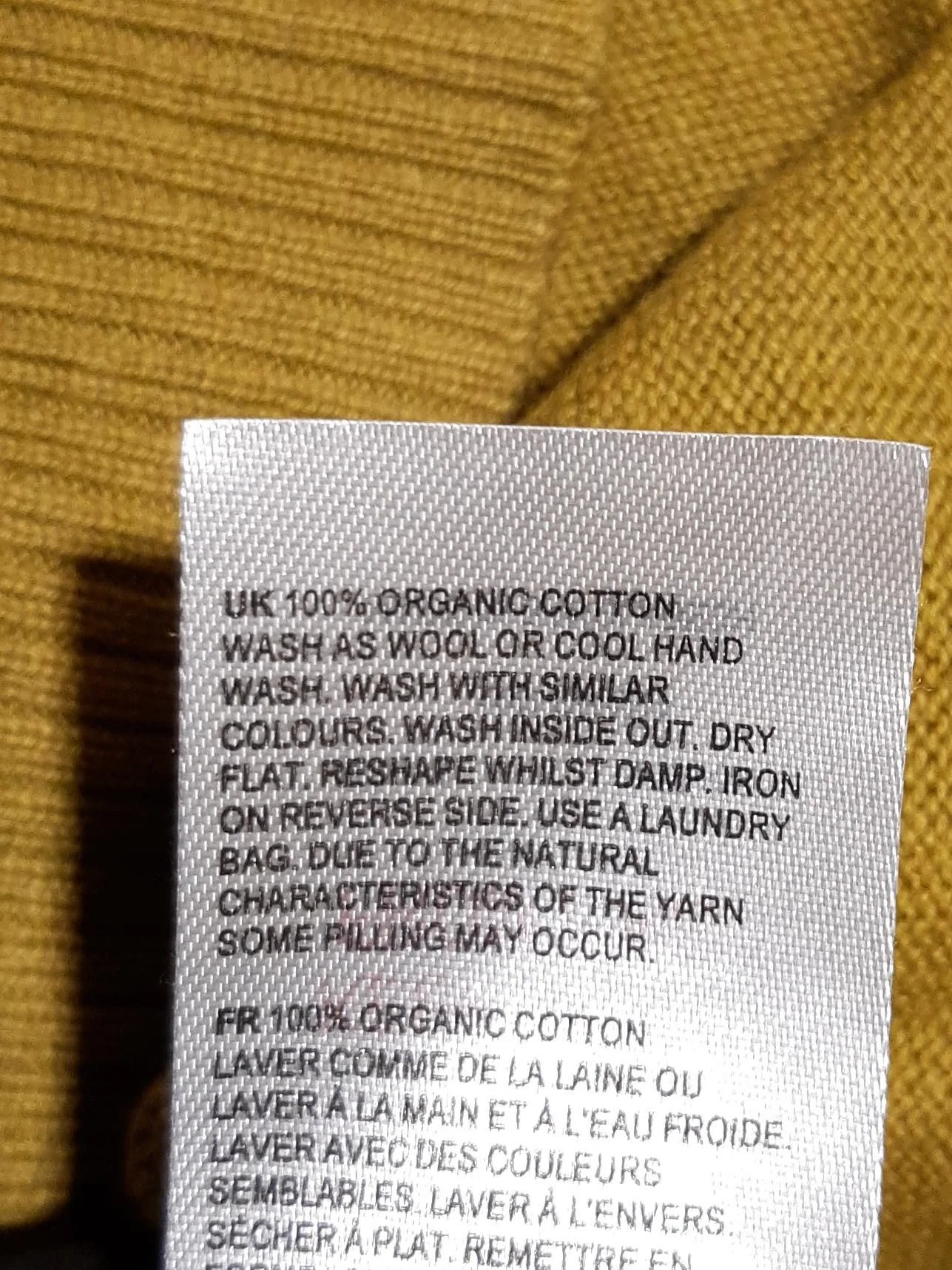 White Stuff Women's Cardigan UK 8 Yellow 100% Cotton Round Neck Cardigan - Image 6