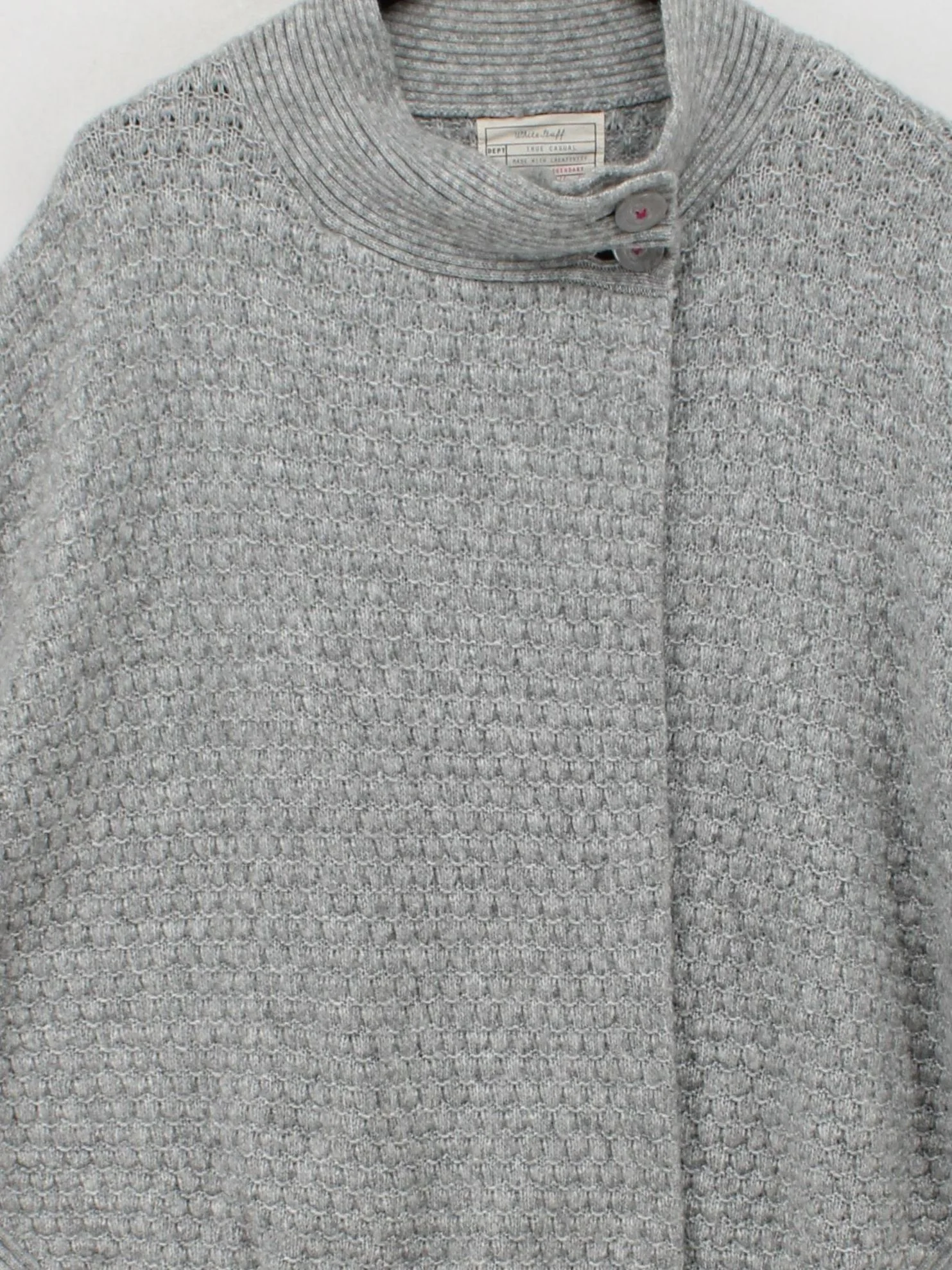 White Stuff Women's Coat L Grey Nylon with Acrylic, Wool Overcoat - Image 3