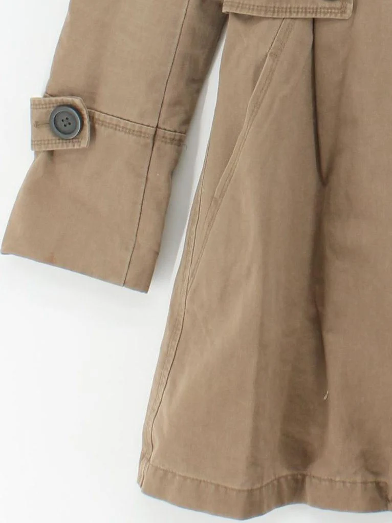White Stuff Women's Coat UK 10 Brown Cotton with Polyester Trench Coat - Image 4