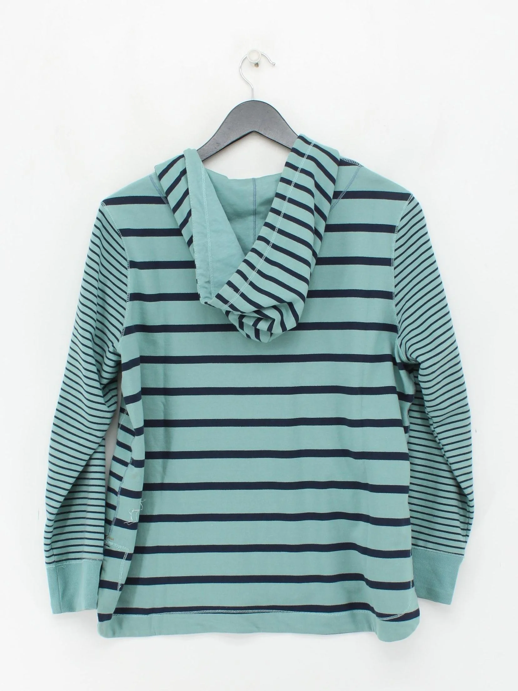 White Stuff Women's Hoodie UK 14 Multi Striped 100% Cotton Pullover - Image 2