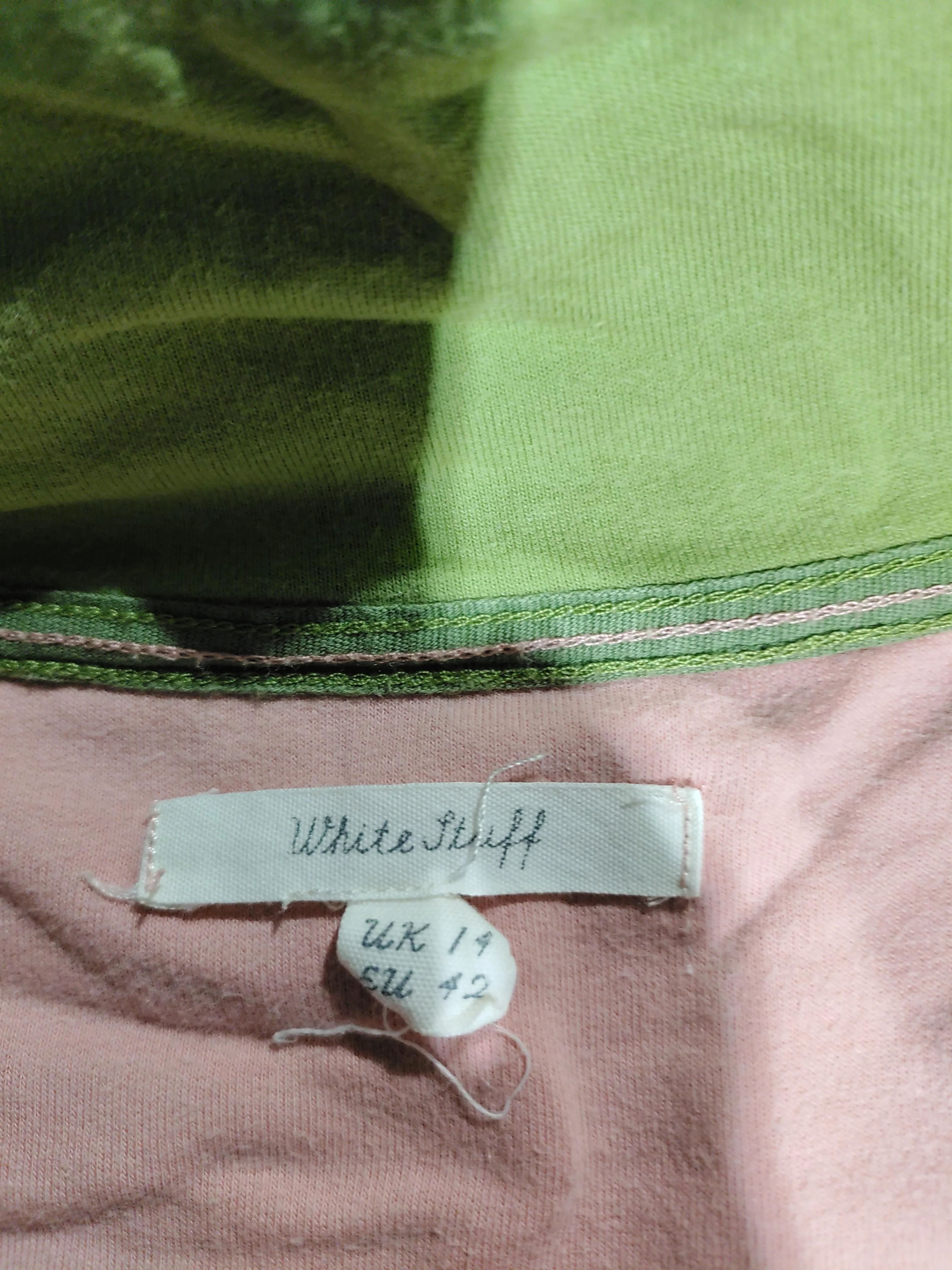 White Stuff Women's Hoodie UK 14 Pink Cotton with Elastane Pullover - Image 6