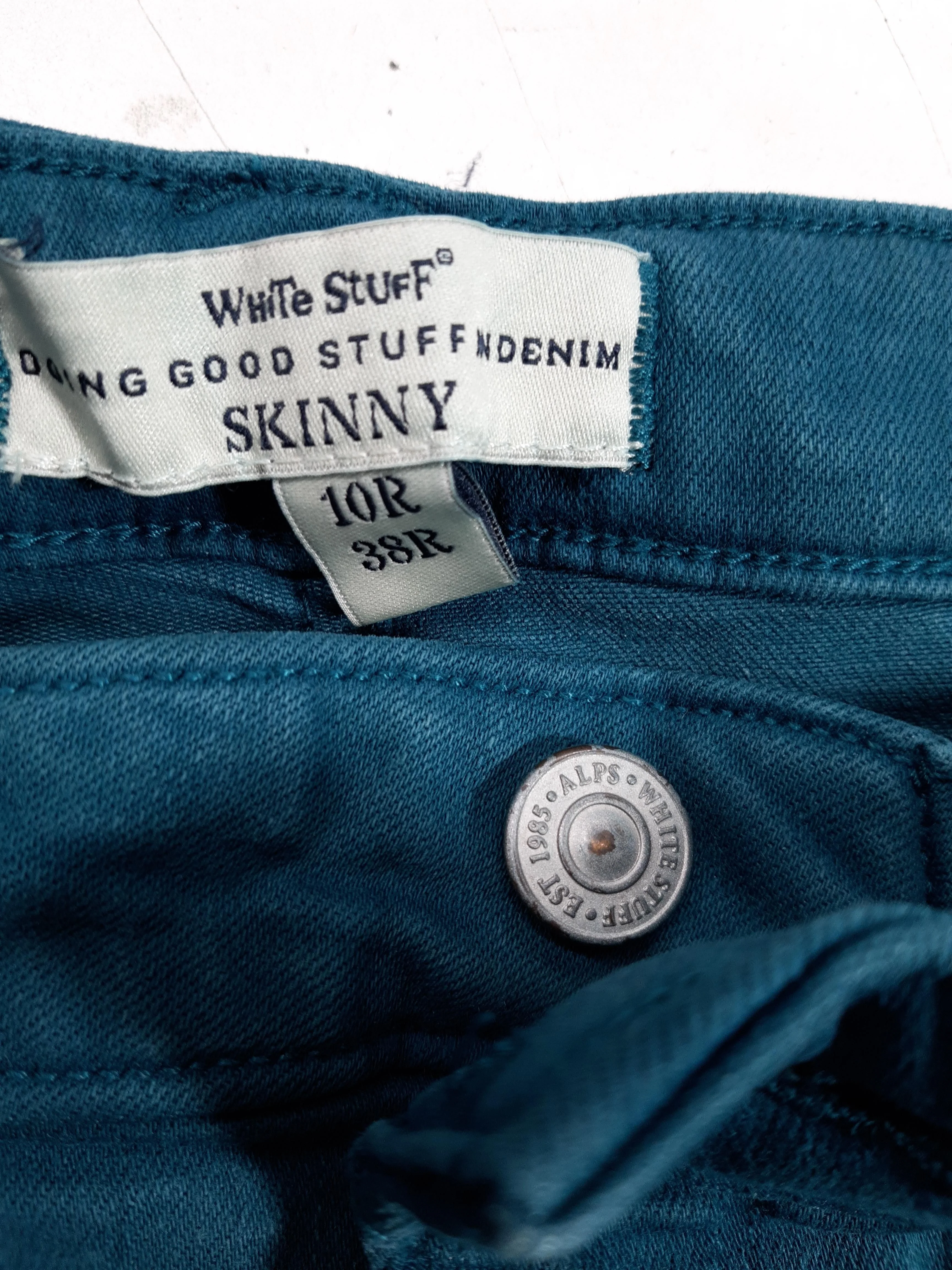 White Stuff Women's Jeans UK 10 Blue Cotton with Polyester, Elastane Skinny - Image 6