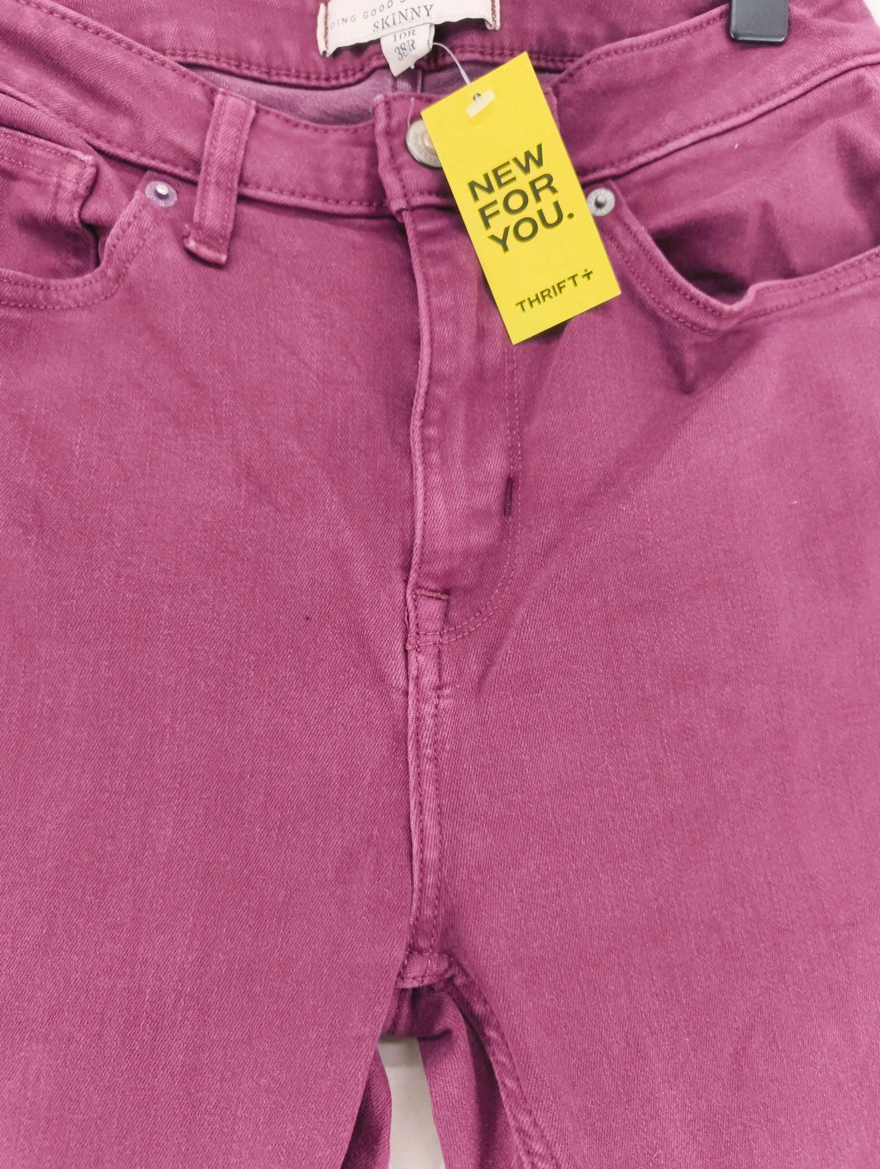 White Stuff Women's Jeans UK 10 Red Cotton with Polyester, Elastane Skinny - Image 5