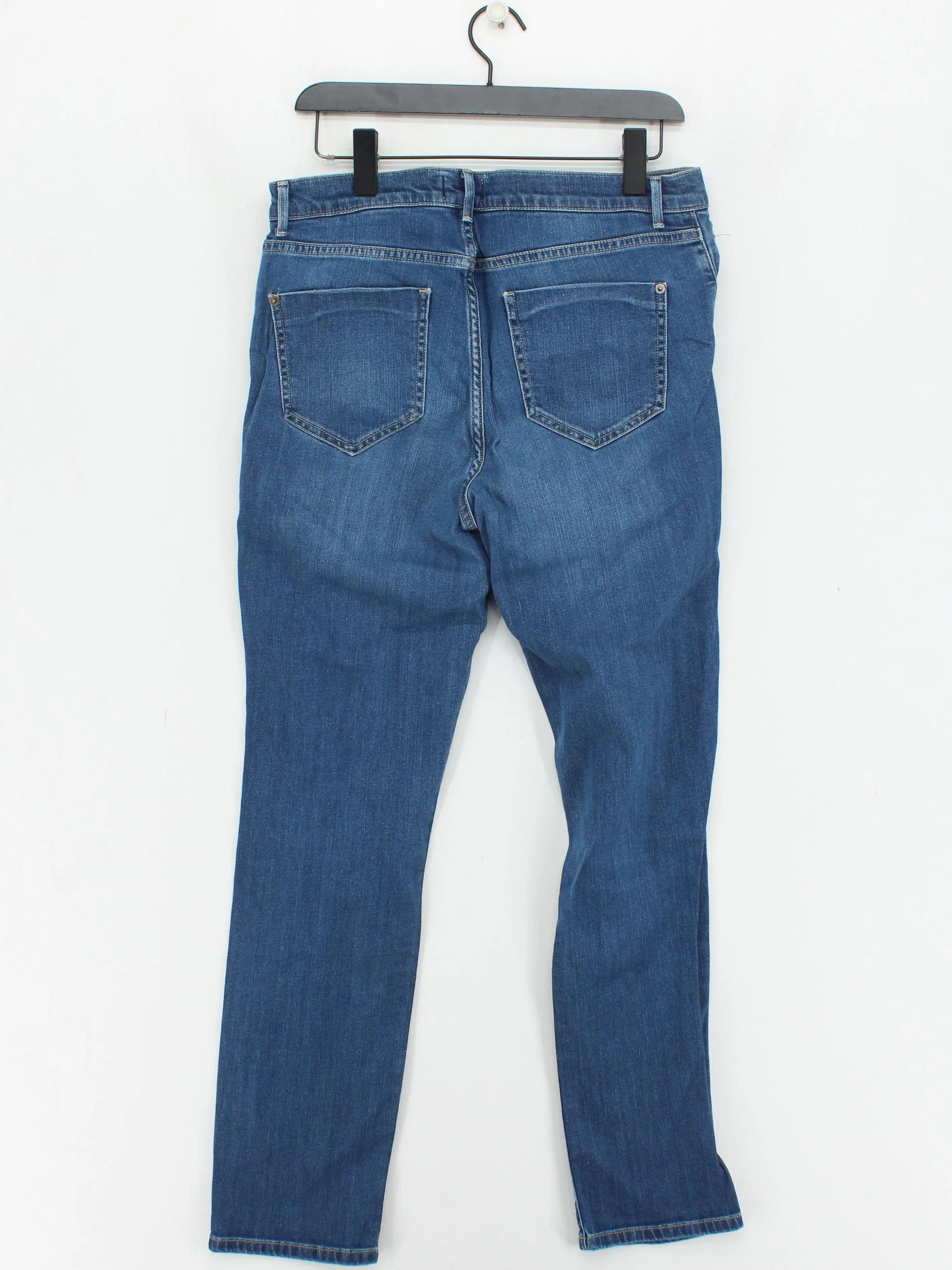 White Stuff Women's Jeans UK 14 Blue Cotton with Elastane Boyfriend - Image 2