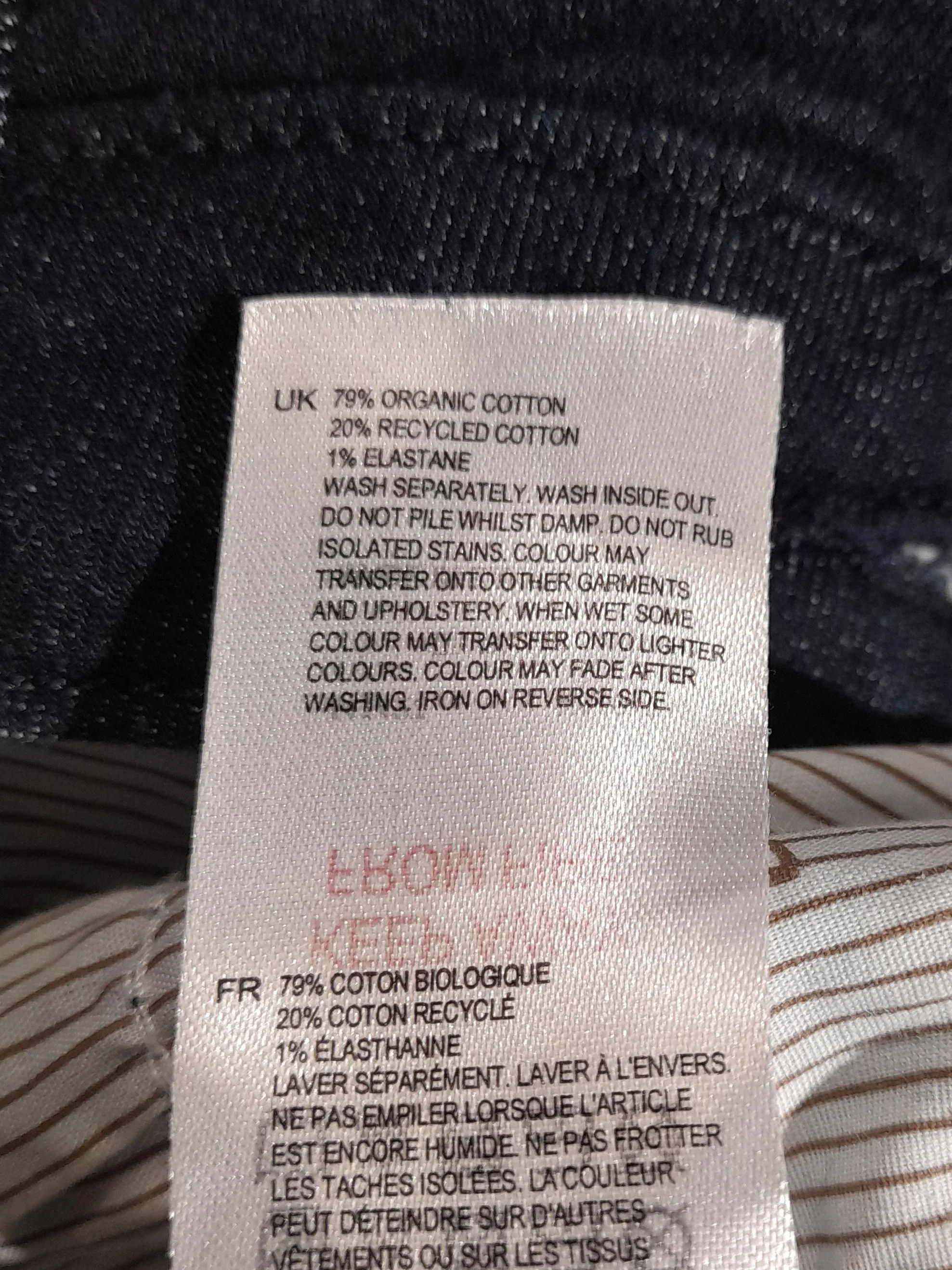 White Stuff Women's Jeans UK 14 Blue Cotton with Elastane Straight - Image 6
