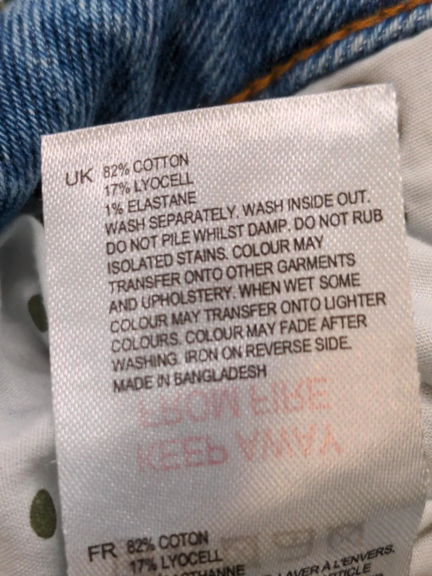White Stuff Women's Jeans UK 14 Blue Cotton with Lyocell Modal, Elastane Mom - Image 6