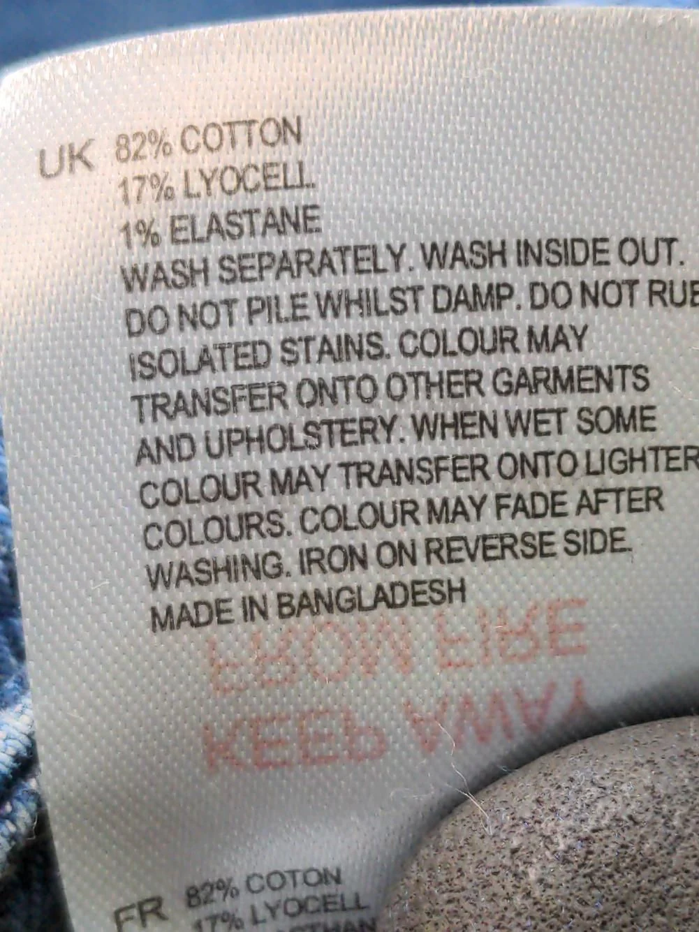 White Stuff Women's Jeans UK 14 Blue Cotton with Lyocell Modal, Elastane Mom - Image 6