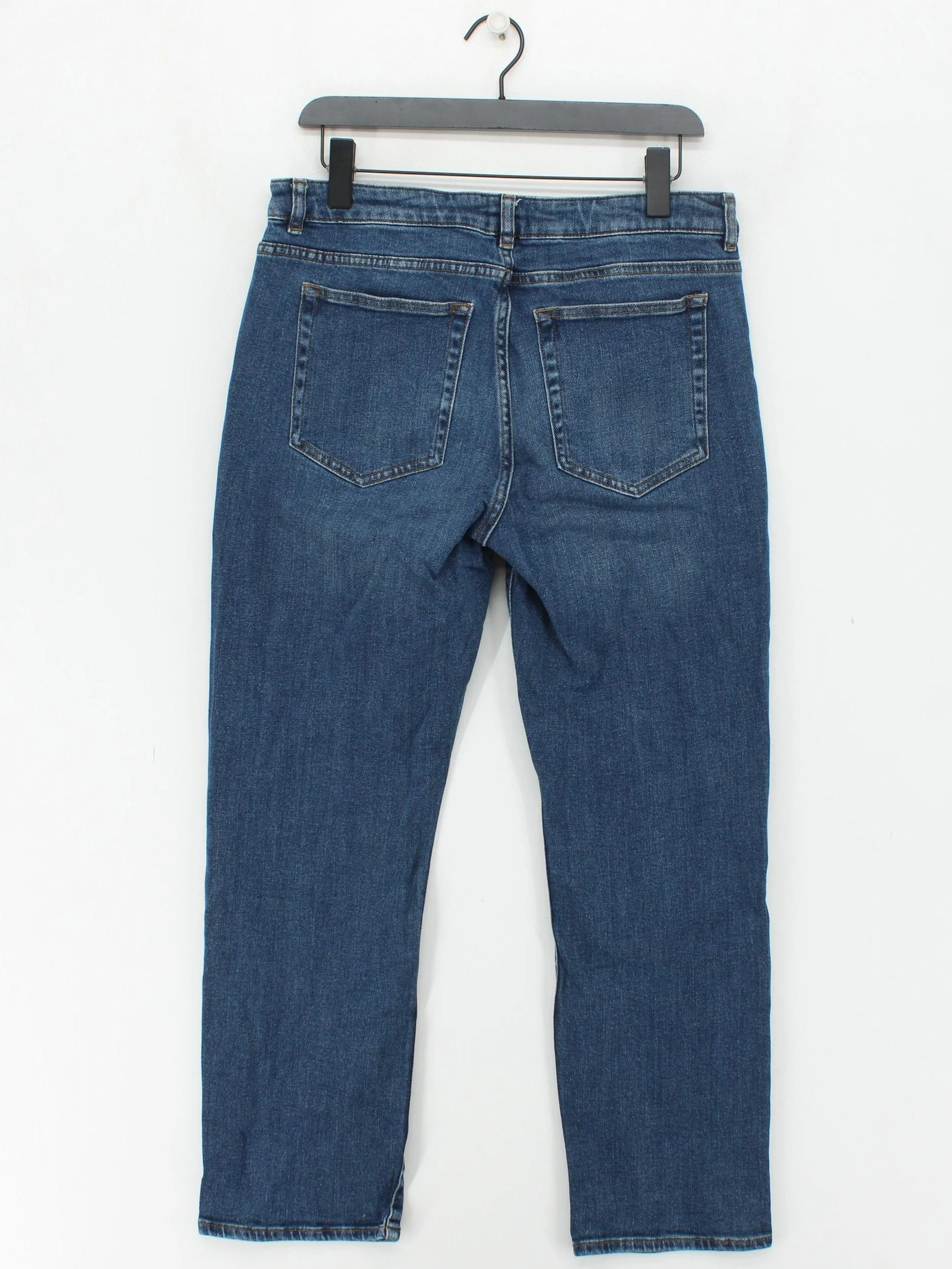 White Stuff Women's Jeans UK 16 Blue Cotton with Elastane Straight - Image 2