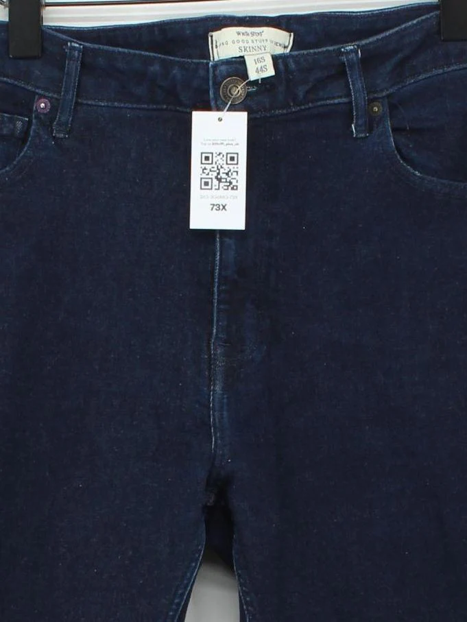 White Stuff Women's Jeans UK 16 Blue Cotton with Polyester, Elastane Skinny - Image 3