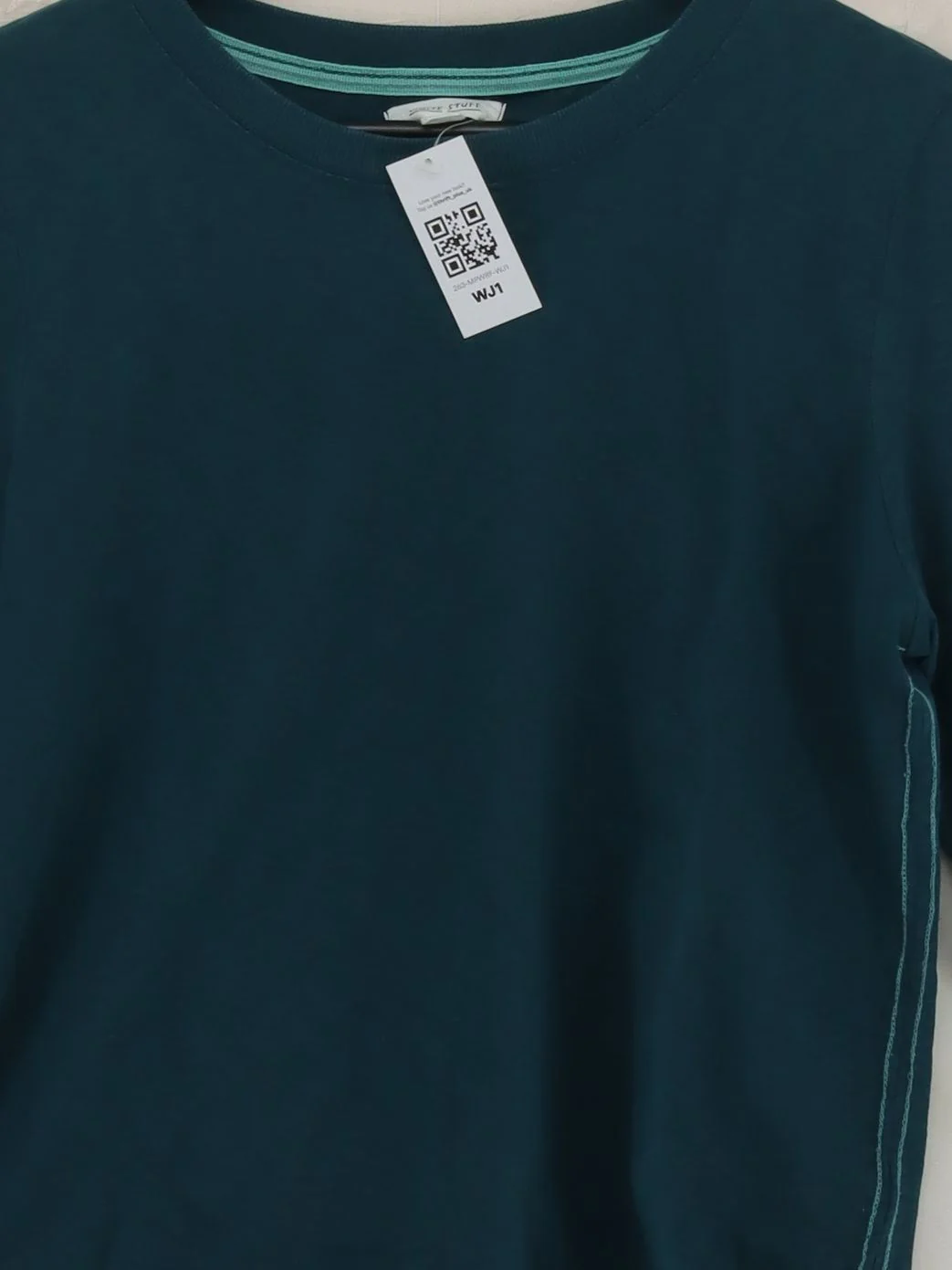 White Stuff Women's Jumper M Green 100% Cotton Crew Neck Pullover - Image 3