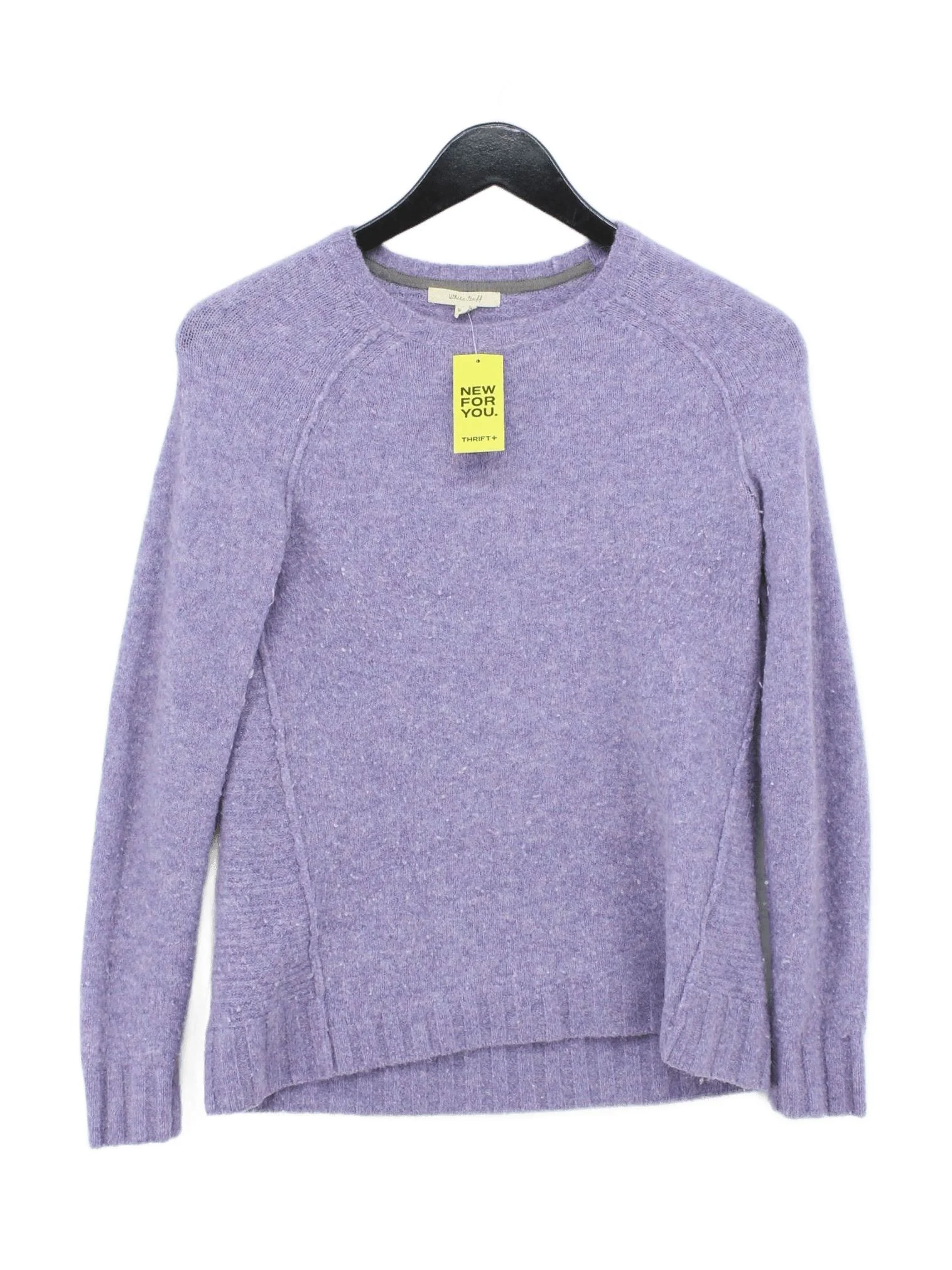 White Stuff Women's Jumper M Purple Nylon with Acrylic, Elastane Pullover
