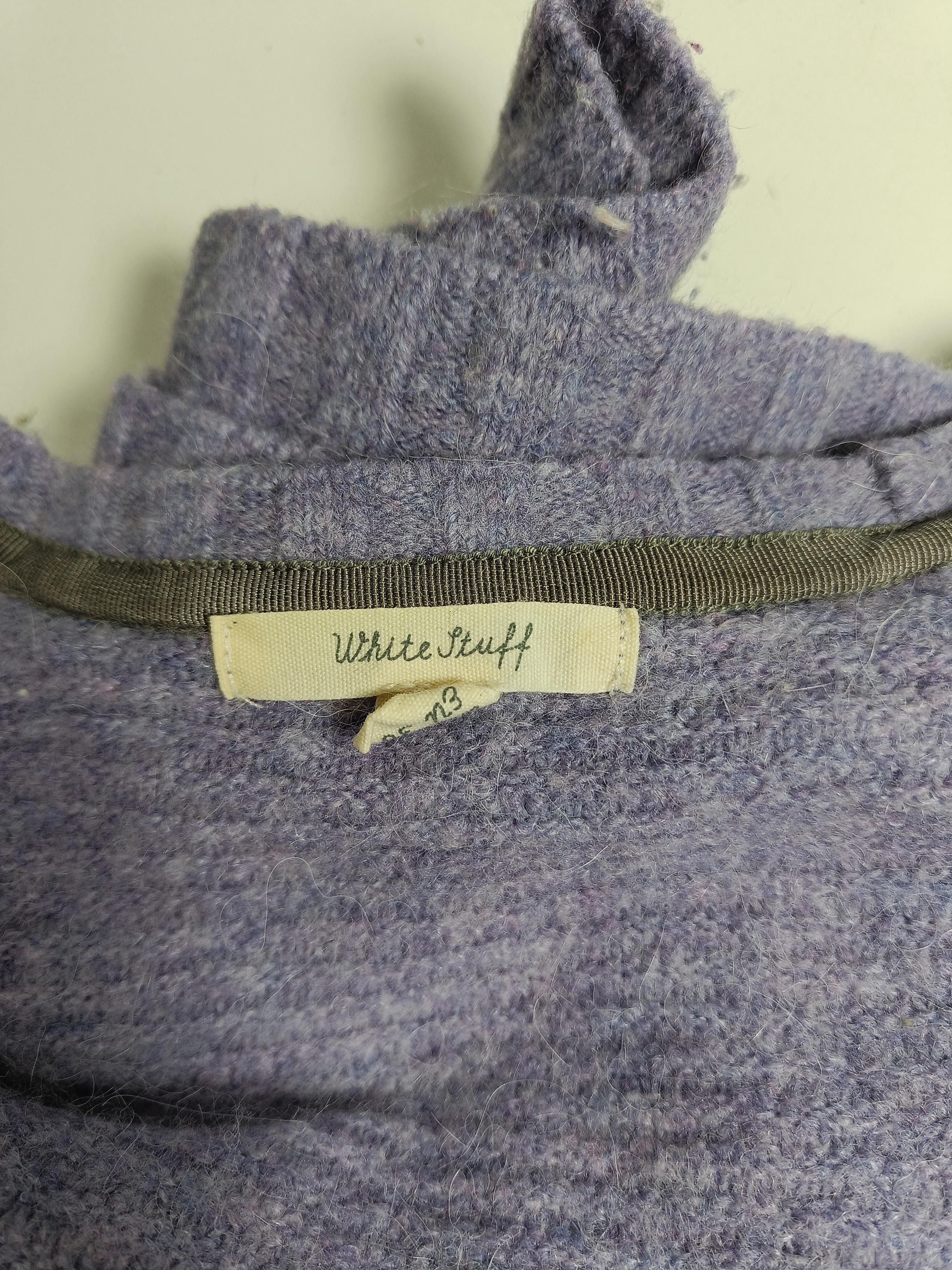 White Stuff Women's Jumper M Purple Nylon with Acrylic, Elastane Pullover - Image 6