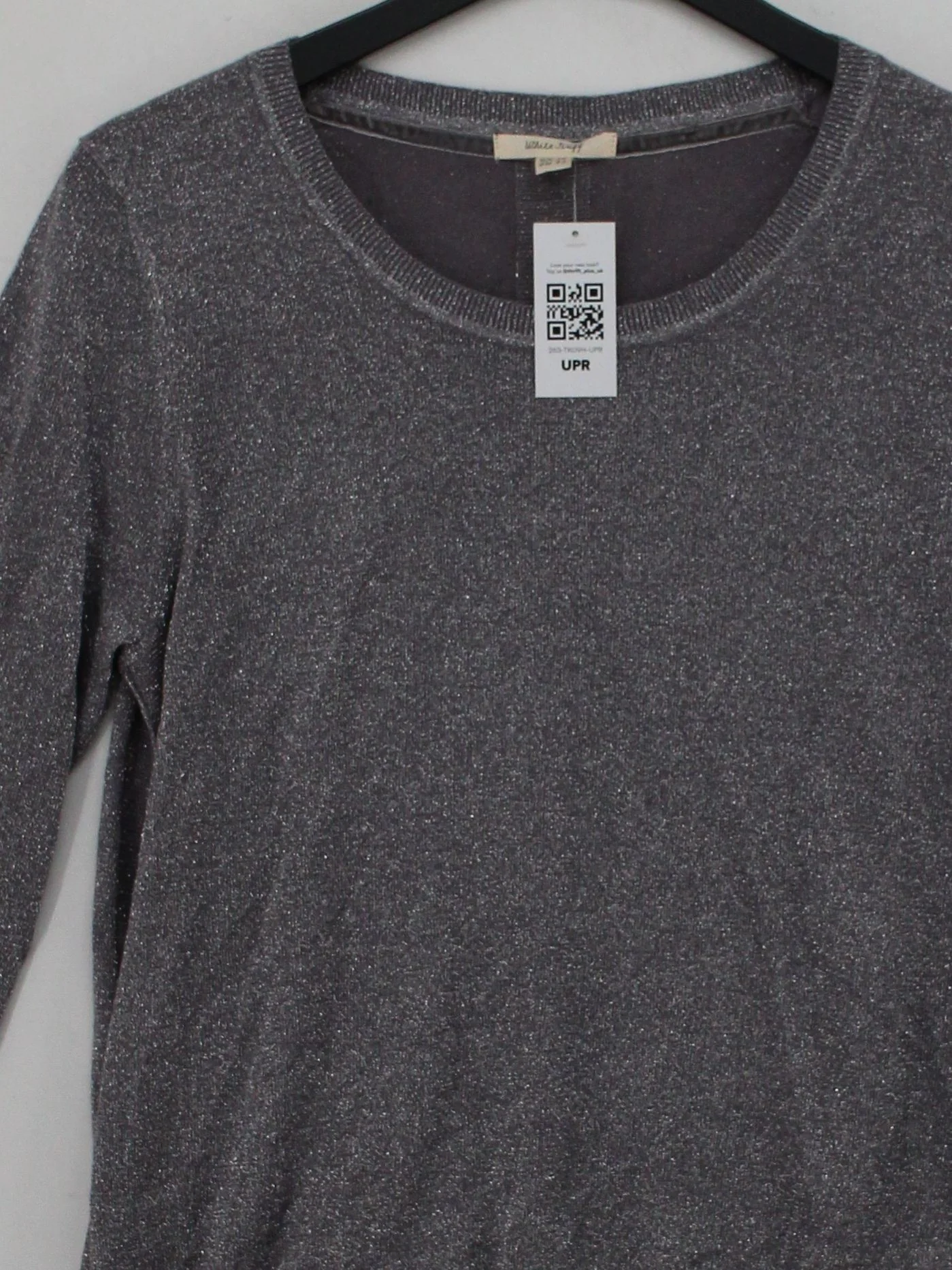 White Stuff Women's Jumper S Grey Viscose with Polyester, Other Pullover - Image 3